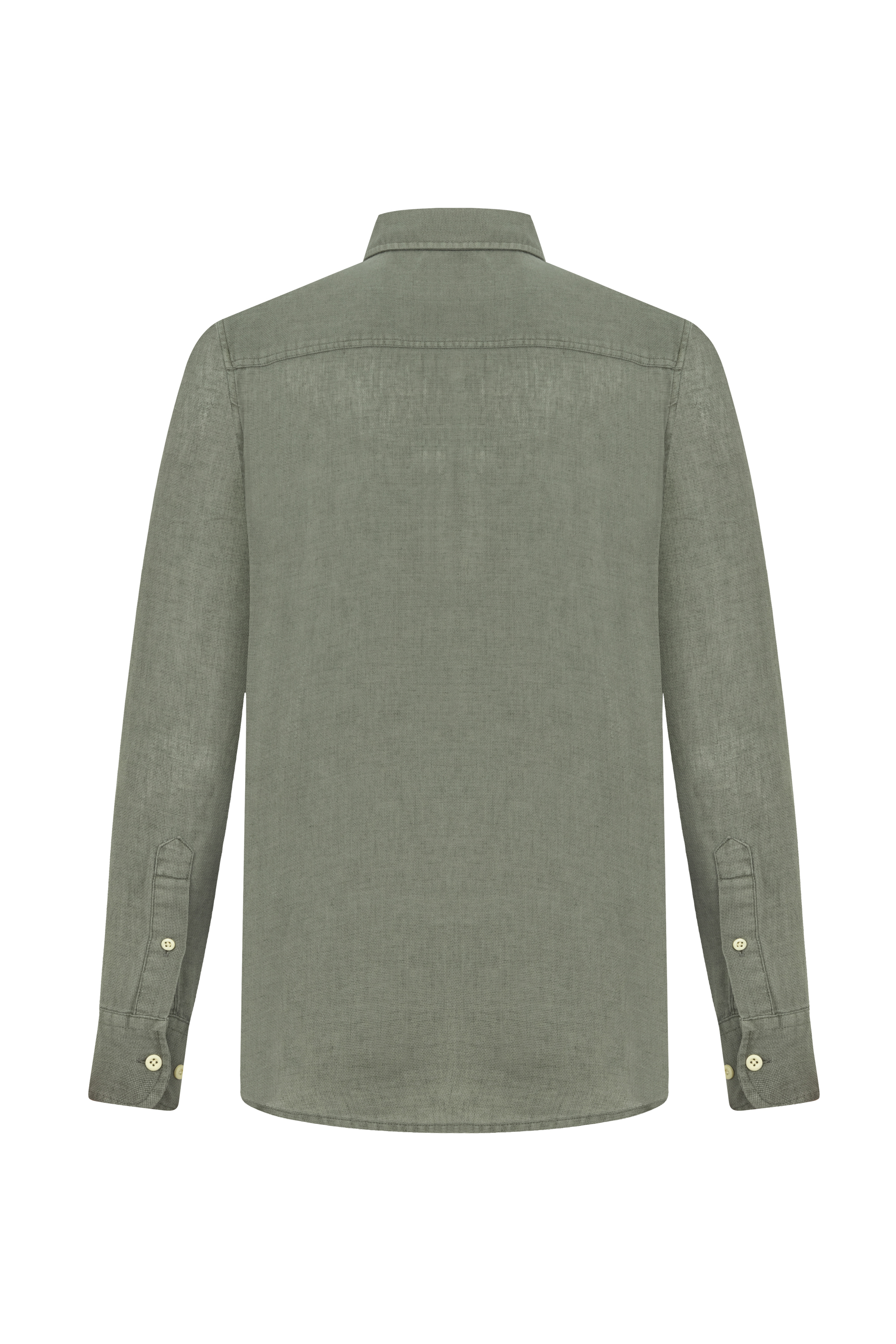 KETEN KARIŞIMLI REGULAR FIT GÖMLEK