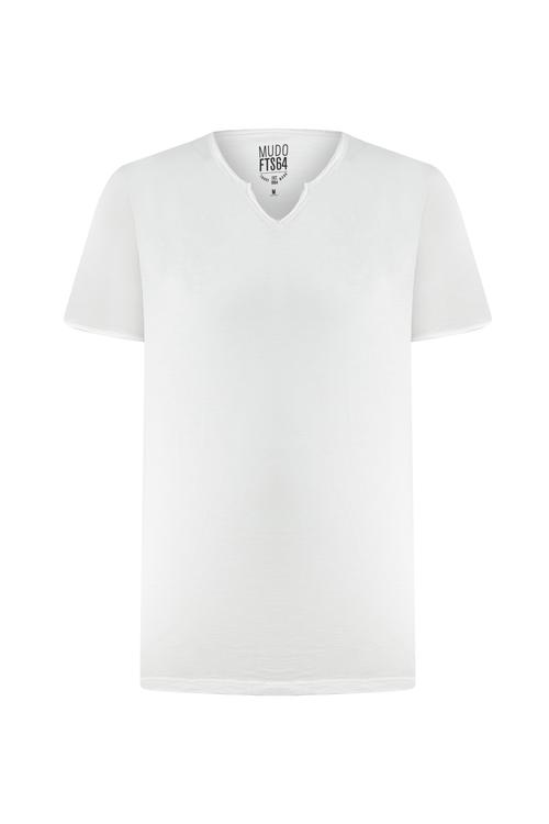  HENLEY YAKA KISA KOLLU T-SHIRT