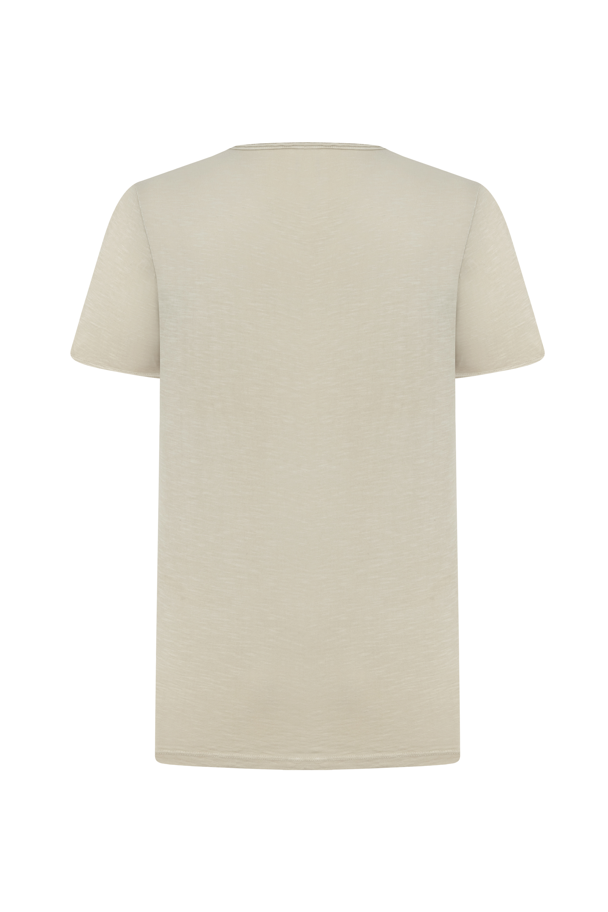 HENLEY YAKA KISA KOLLU T-SHIRT