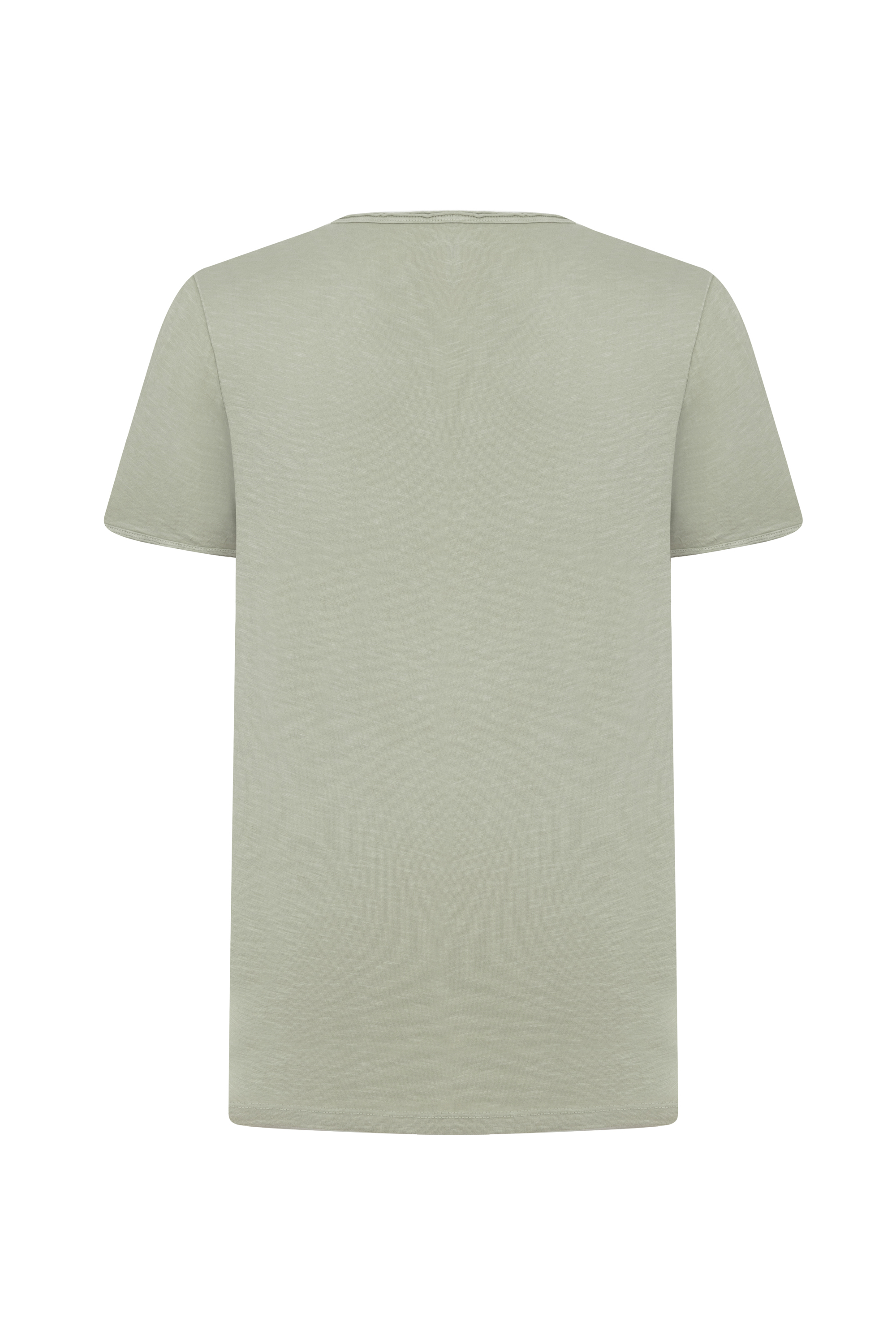 HENLEY YAKA KISA KOLLU T-SHIRT