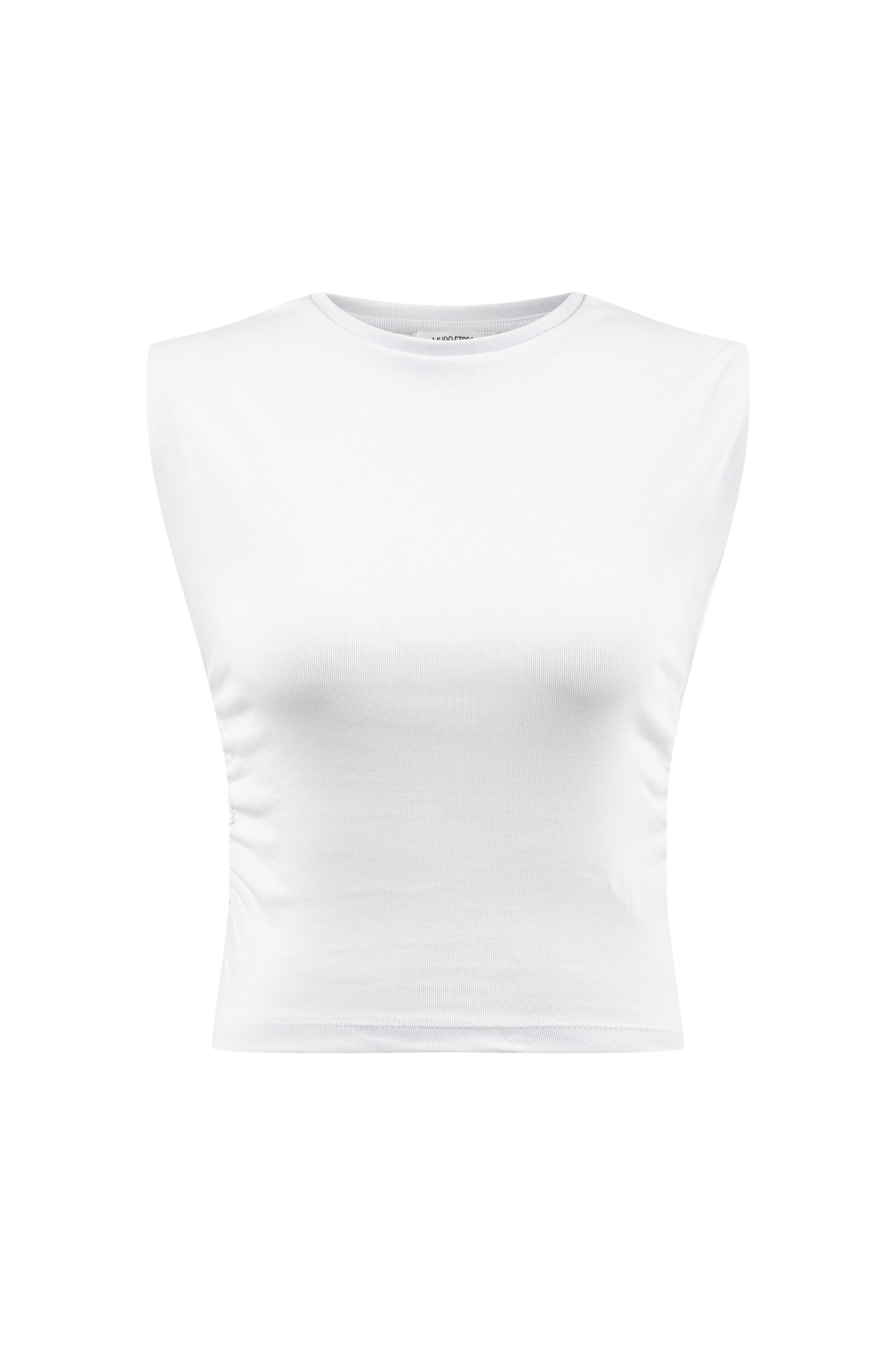 BİSİKLET YAKA KOLSUZ BLUZ