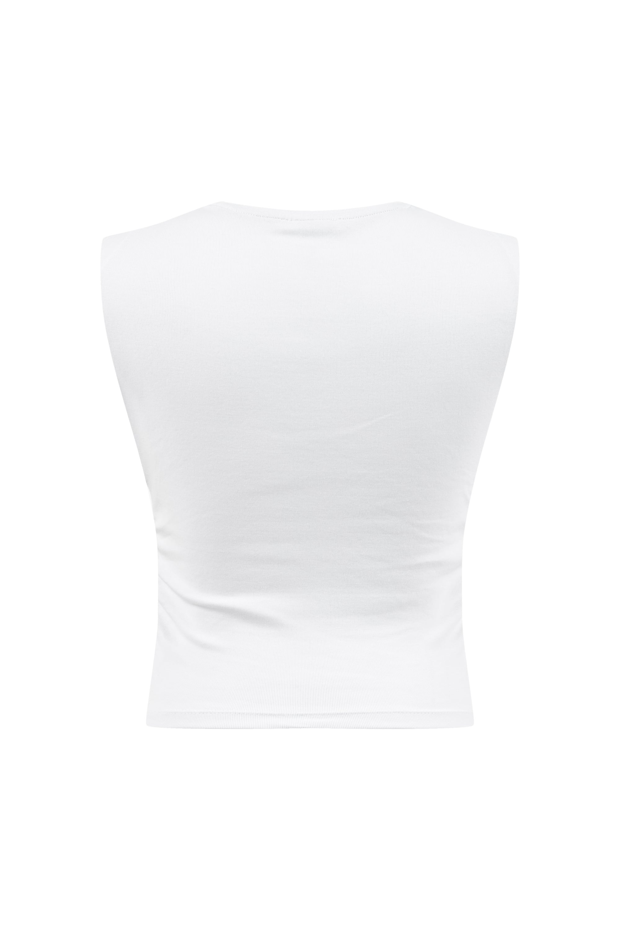 BİSİKLET YAKA KOLSUZ BLUZ