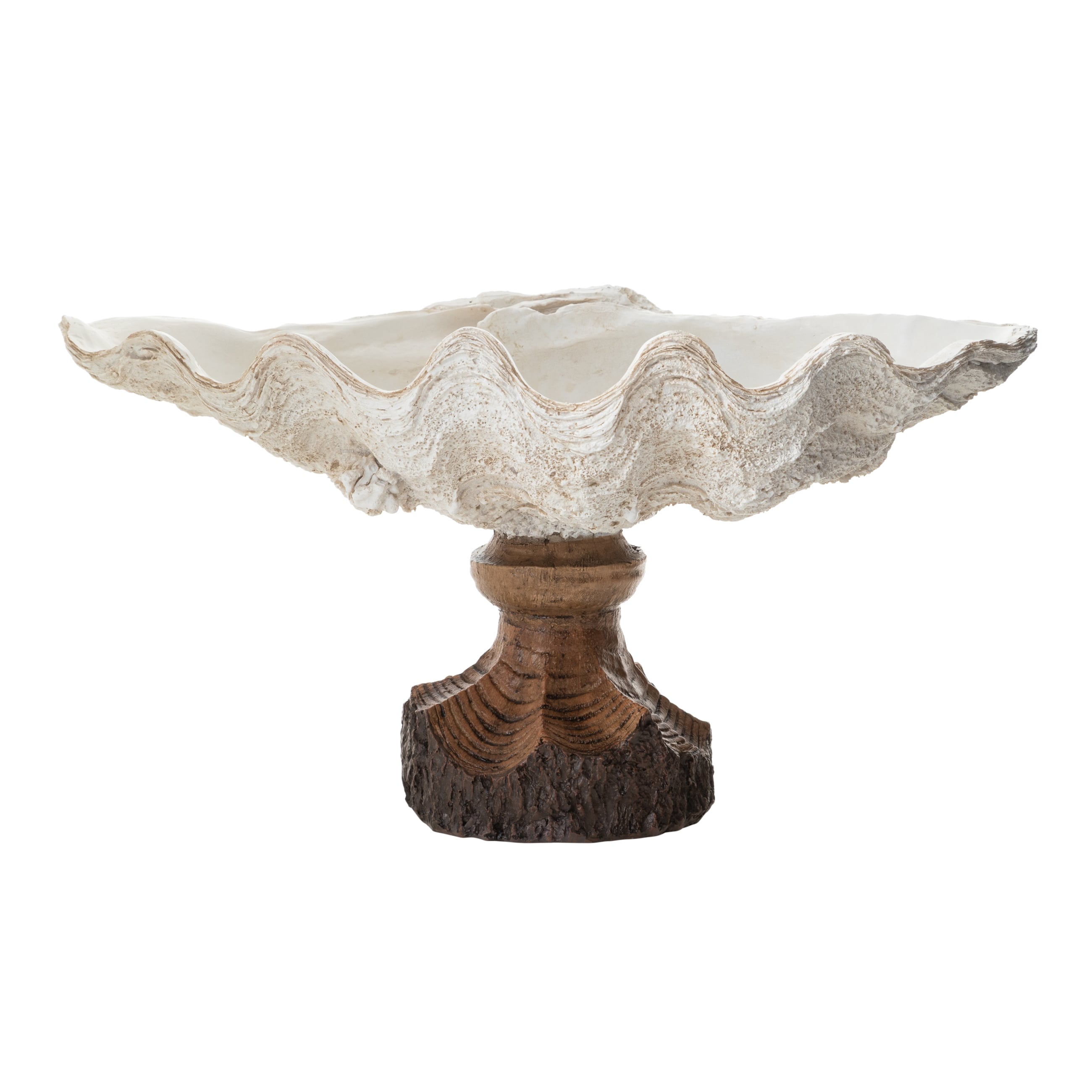 SHELL DEKORATİF KASE BEYAZ 45X25X23 CM