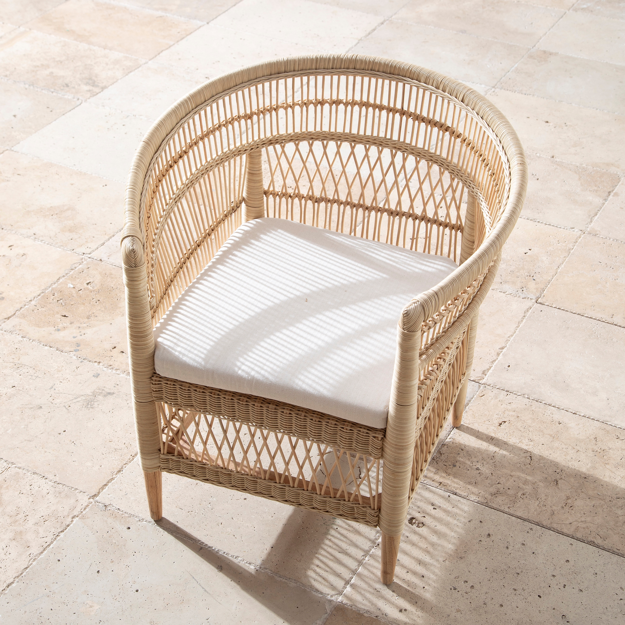 MALAWI KOLÇAKLI SANDALYE NATURAL