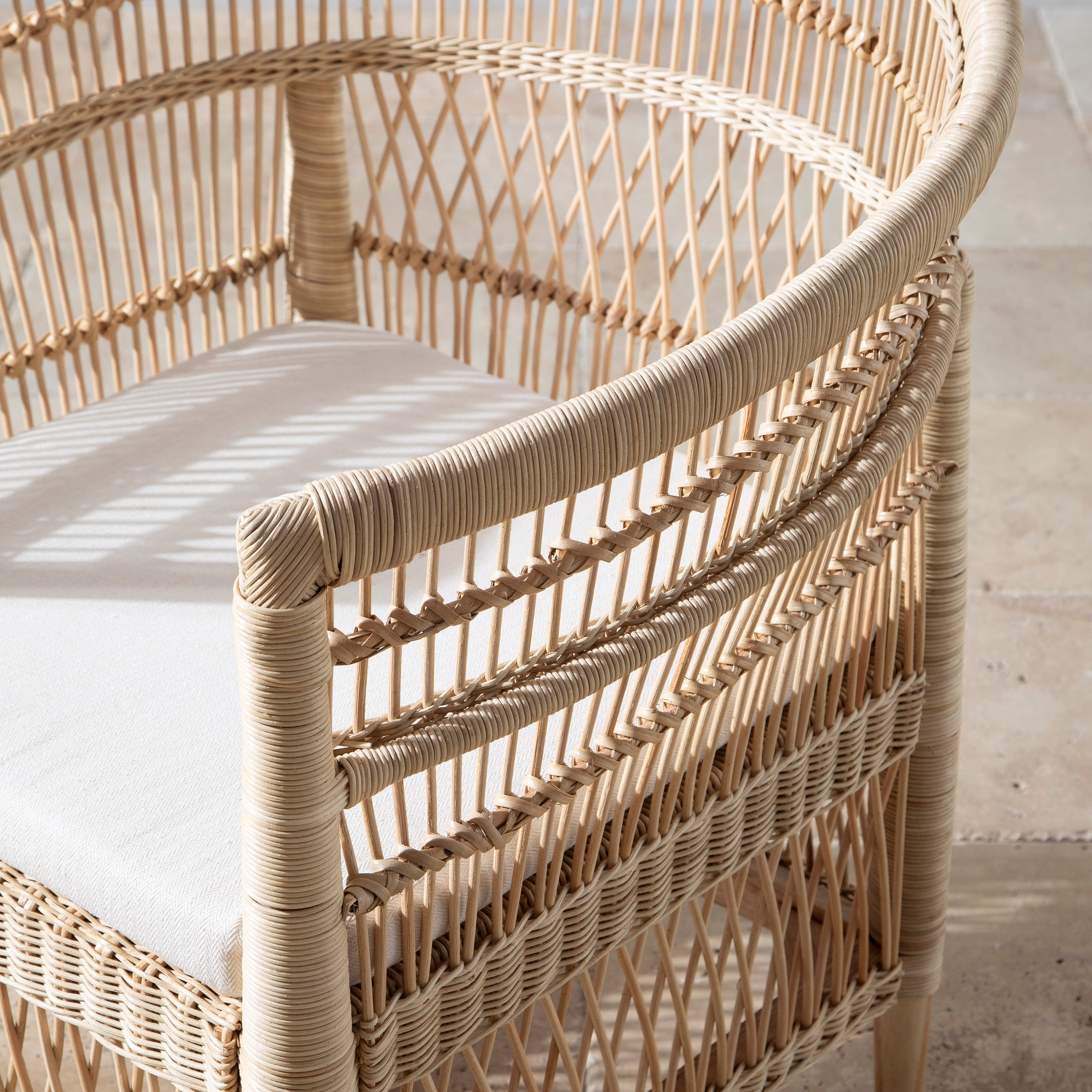 MALAWI KOLÇAKLI SANDALYE NATURAL