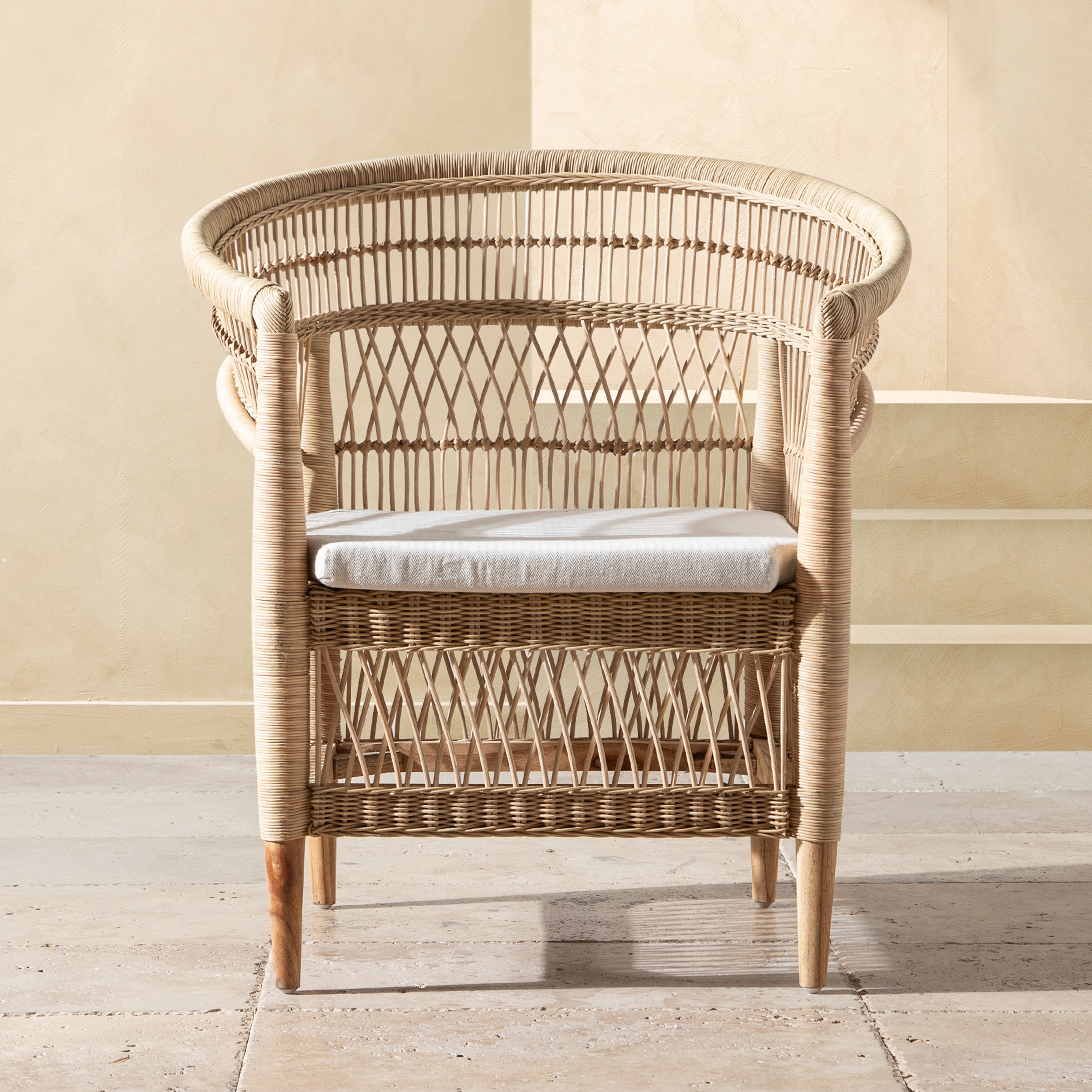 MALAWI KOLÇAKLI  SANDALYE KAHVE