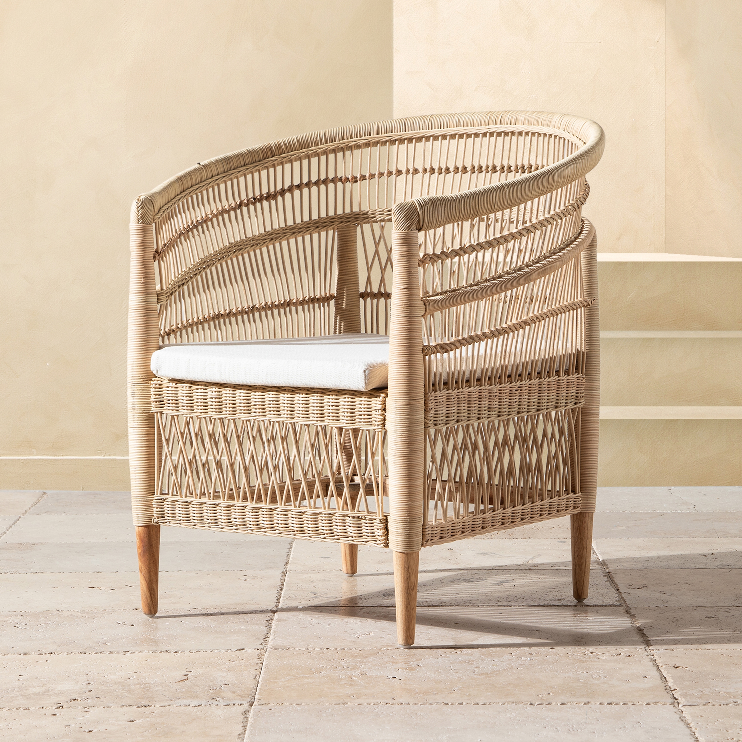 MALAWI KOLÇAKLI  SANDALYE KAHVE