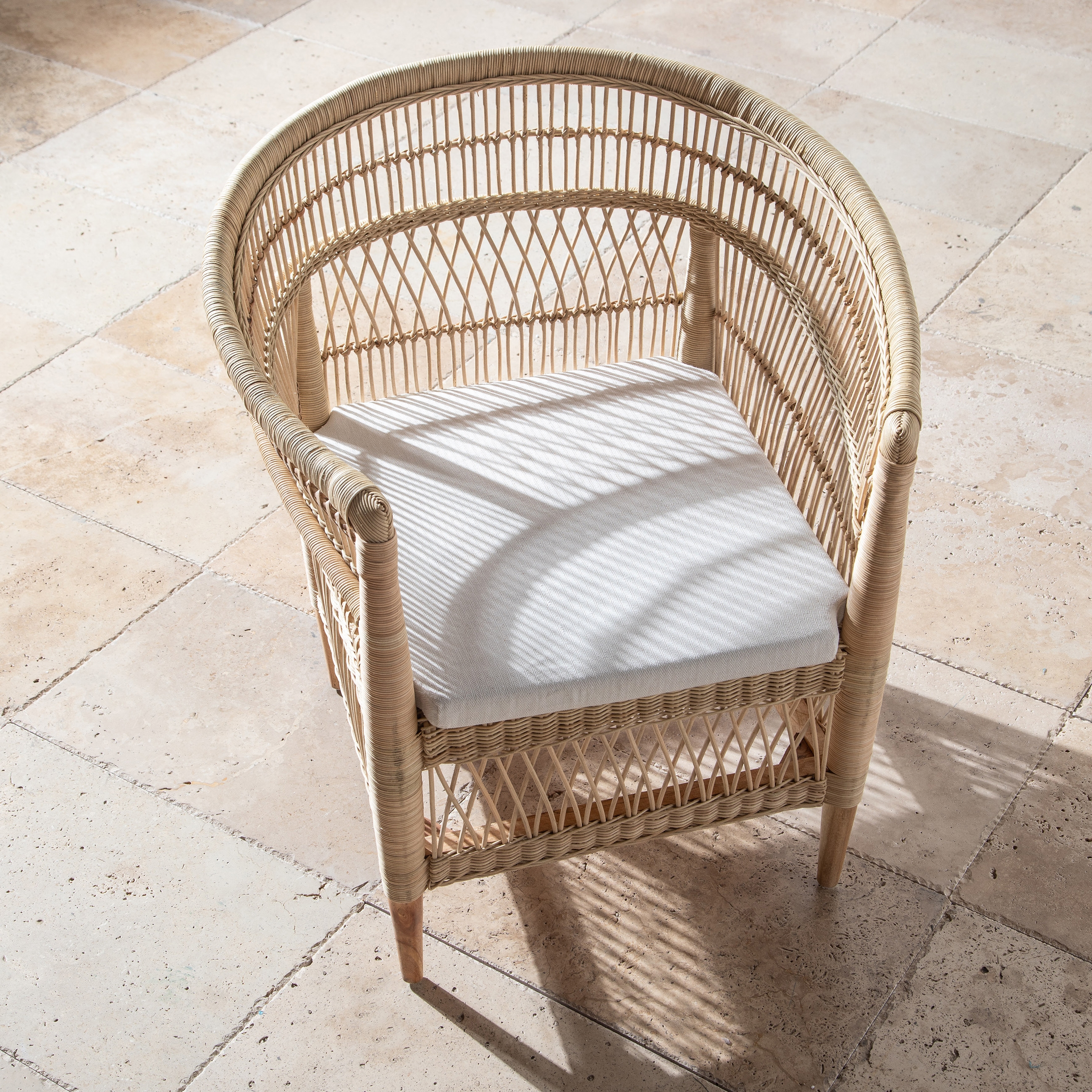 MALAWI KOLÇAKLI  SANDALYE KAHVE