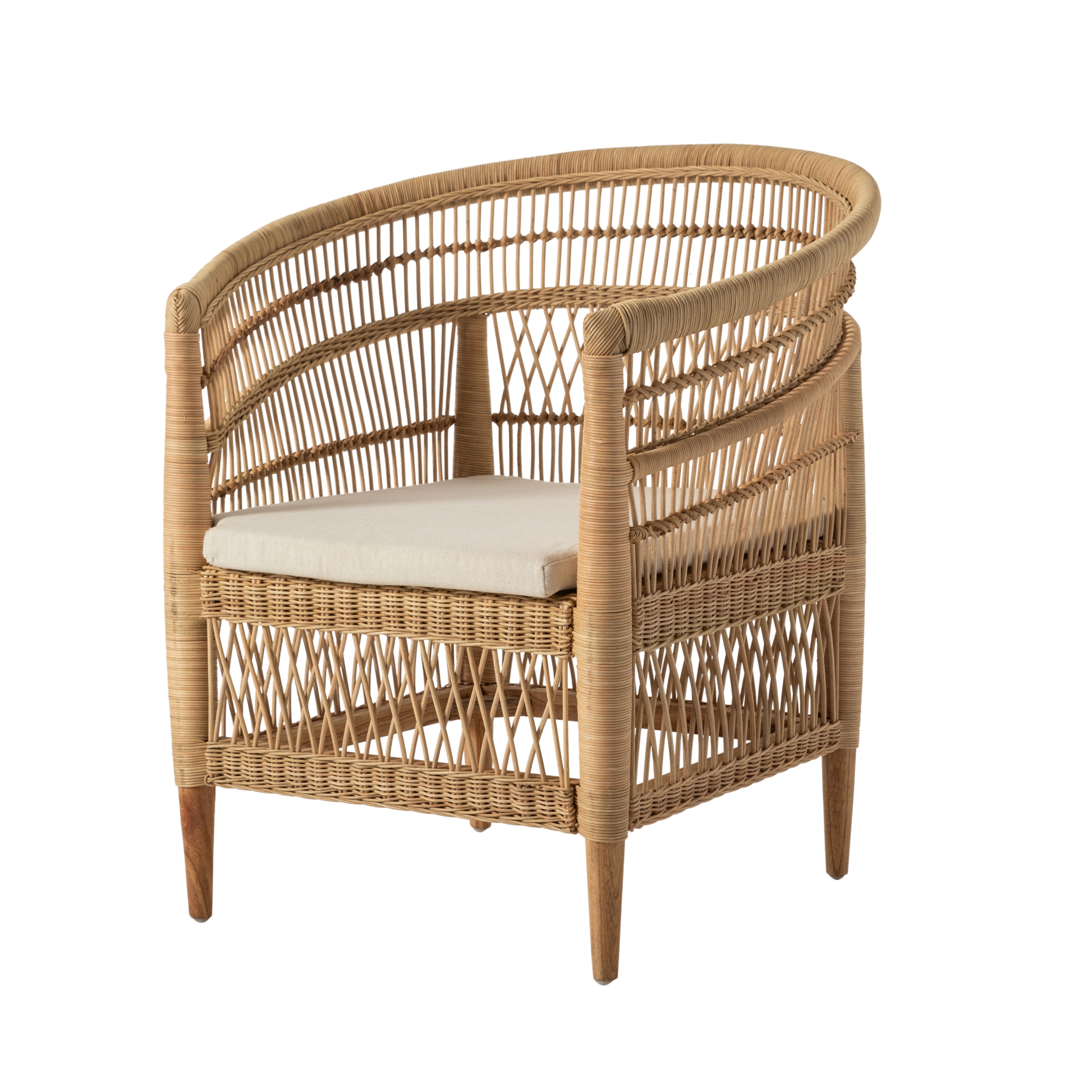 MALAWI KOLÇAKLI  SANDALYE KAHVE