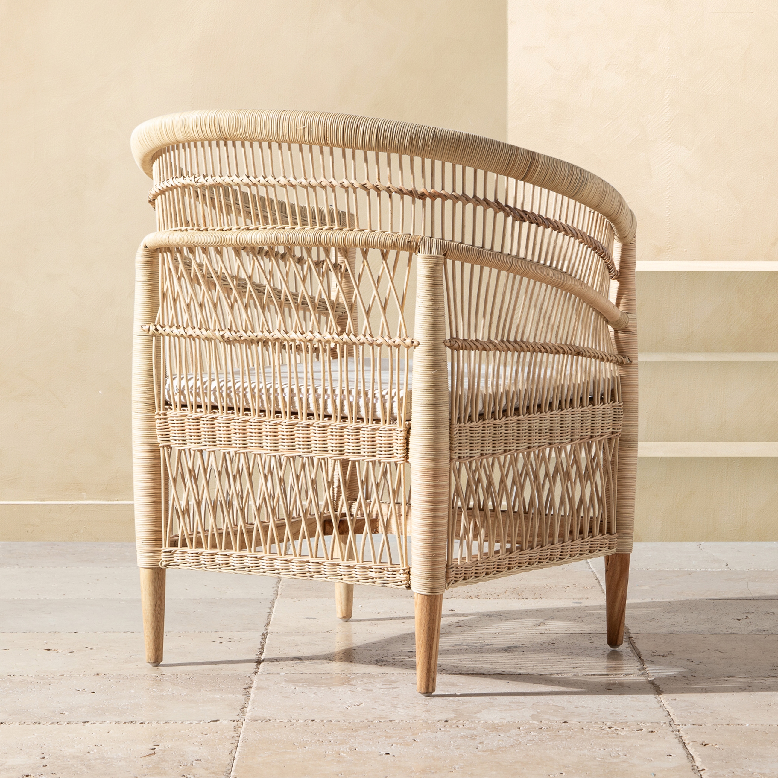 MALAWI KOLÇAKLI  SANDALYE KAHVE