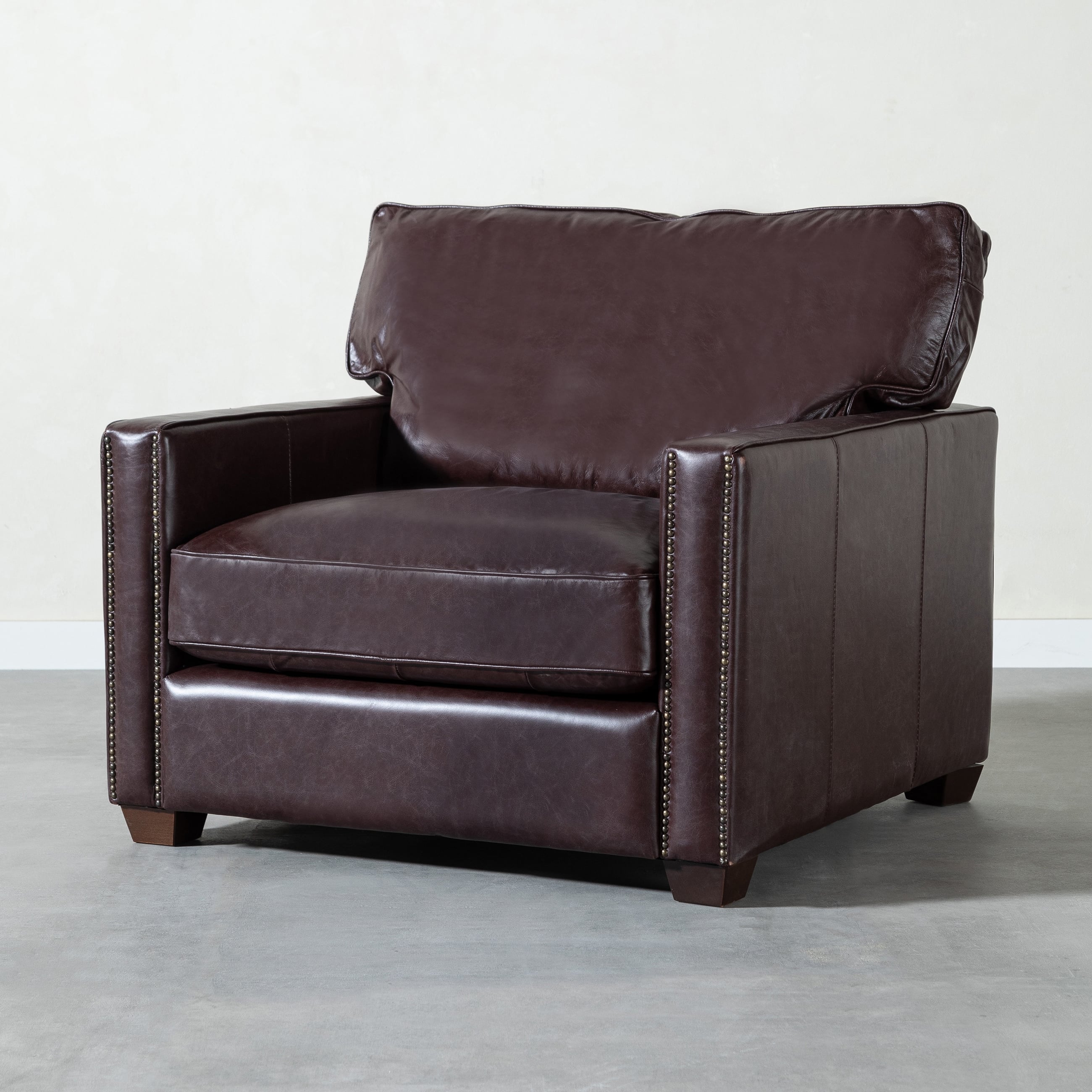 WILLIAM TEKLİ DERİ KOLTUK BIKER TAN