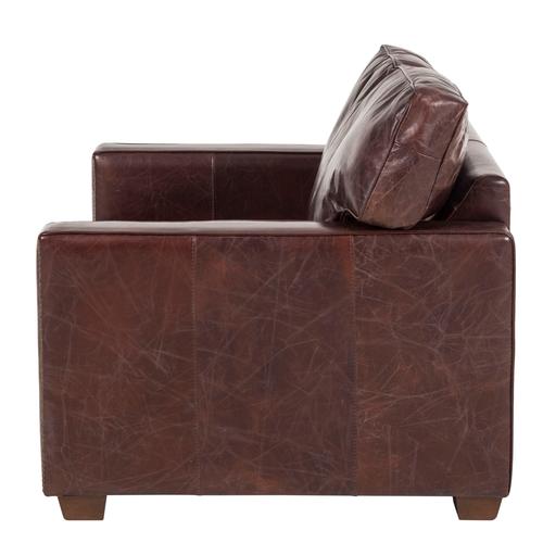  WILLIAM TEKLİ DERİ KOLTUK BIKER TAN