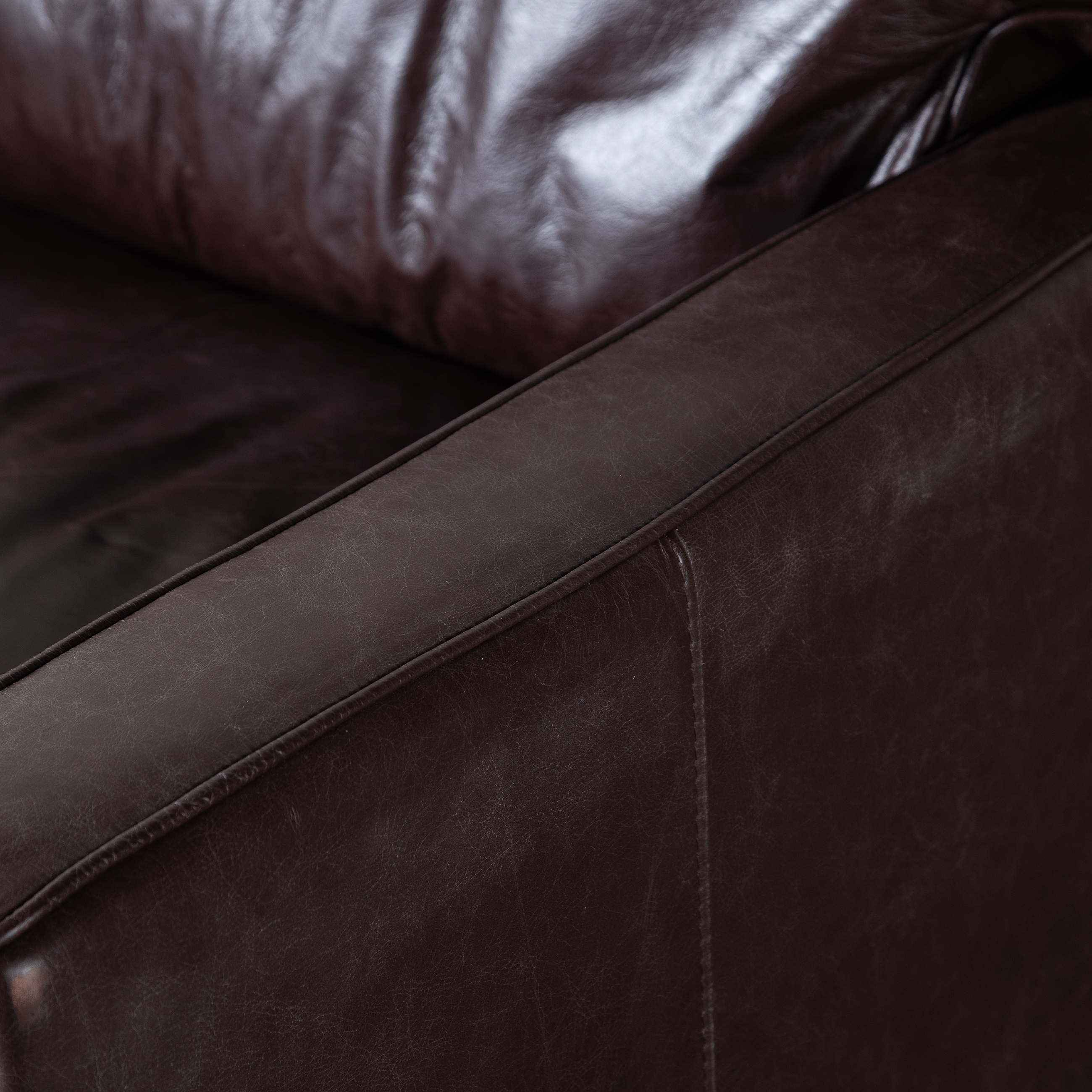 WILLIAM TEKLİ DERİ KOLTUK BIKER TAN