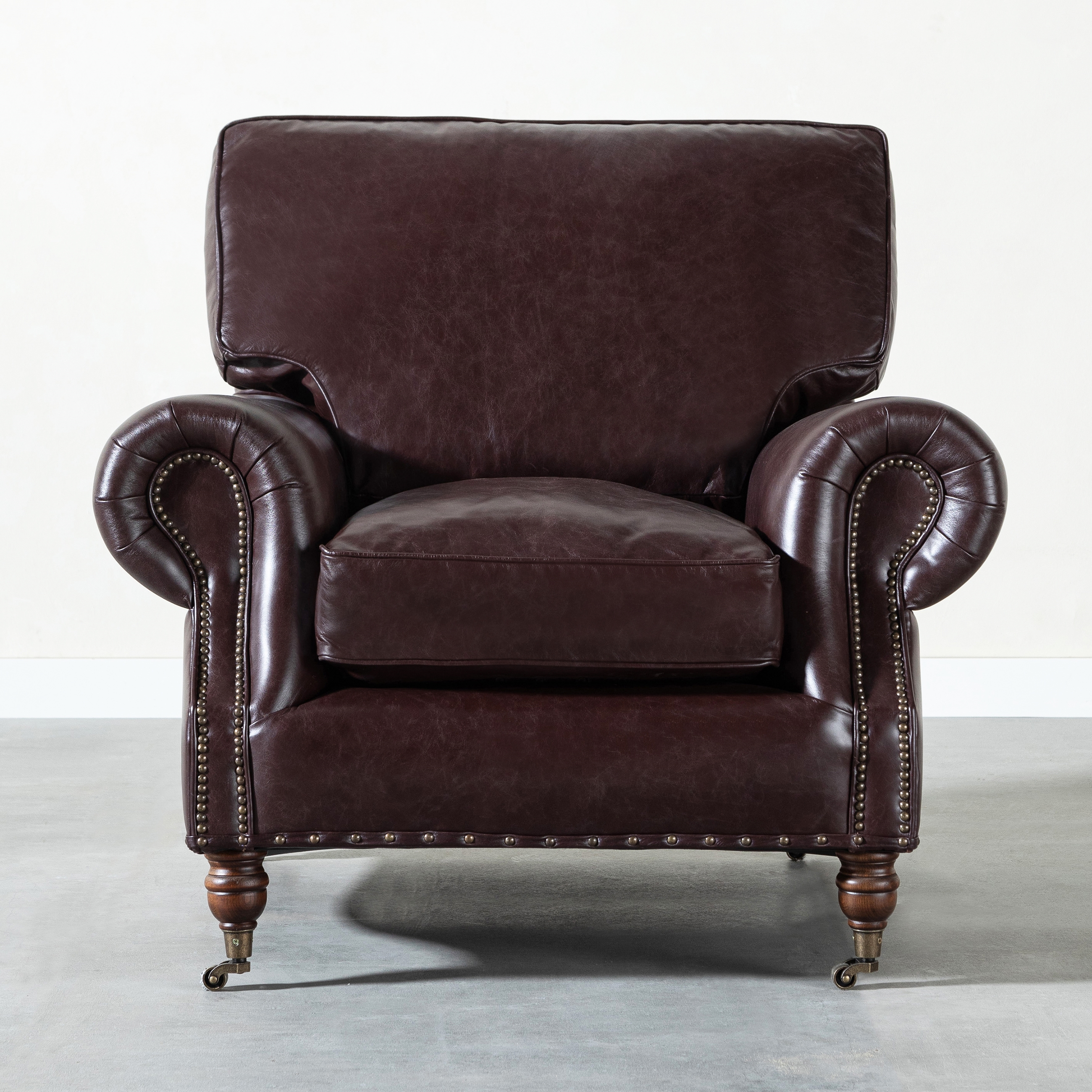 BALMORAL TEKLİ DERİ KOLTUK BIKER TAN