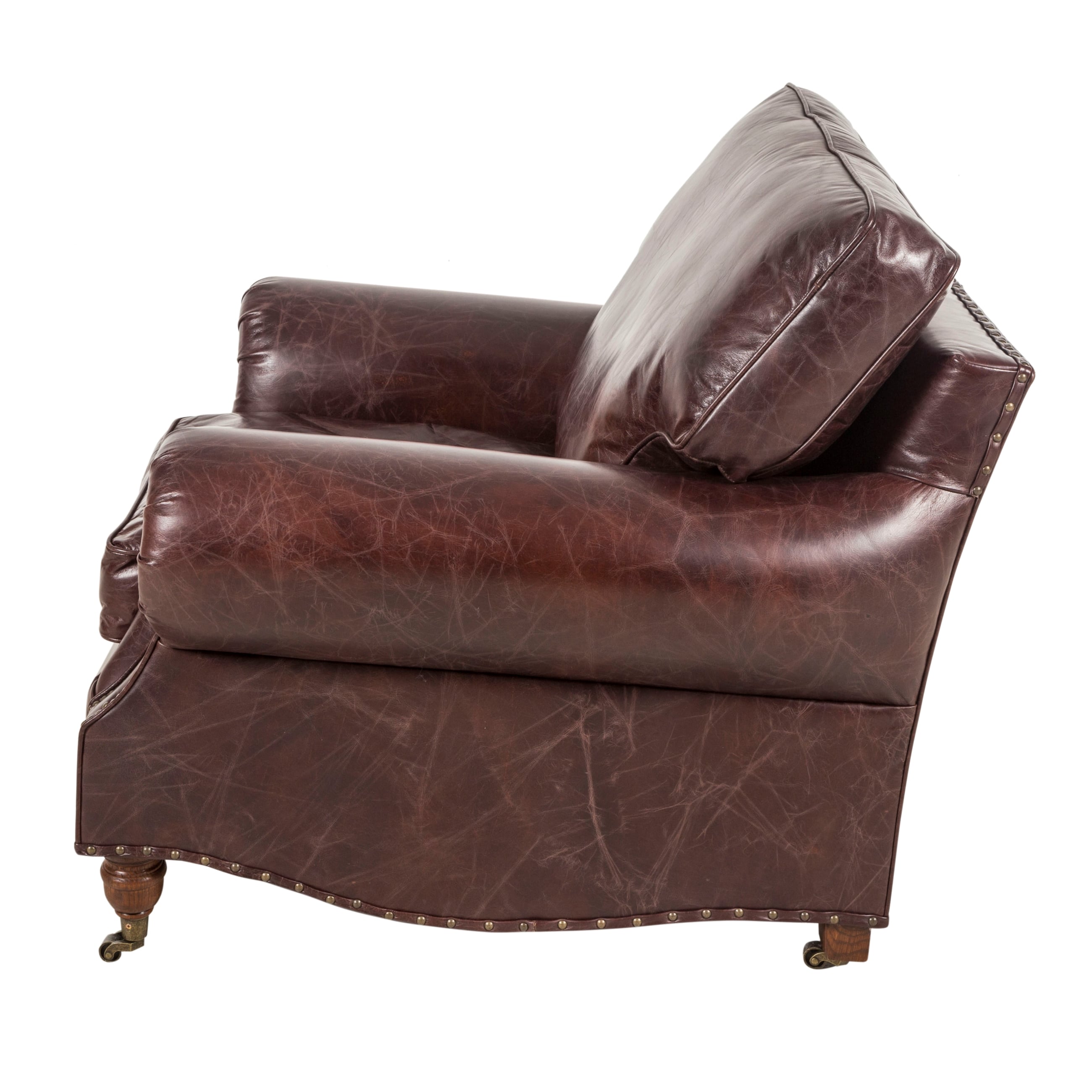 BALMORAL TEKLİ DERİ KOLTUK BIKER TAN