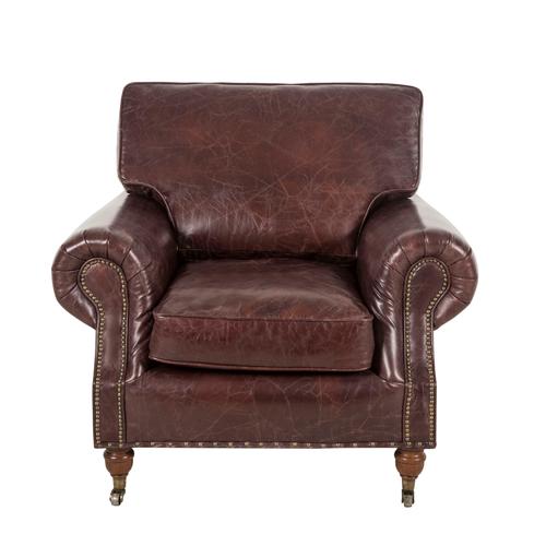 BALMORAL TEKLİ DERİ KOLTUK BIKER TAN