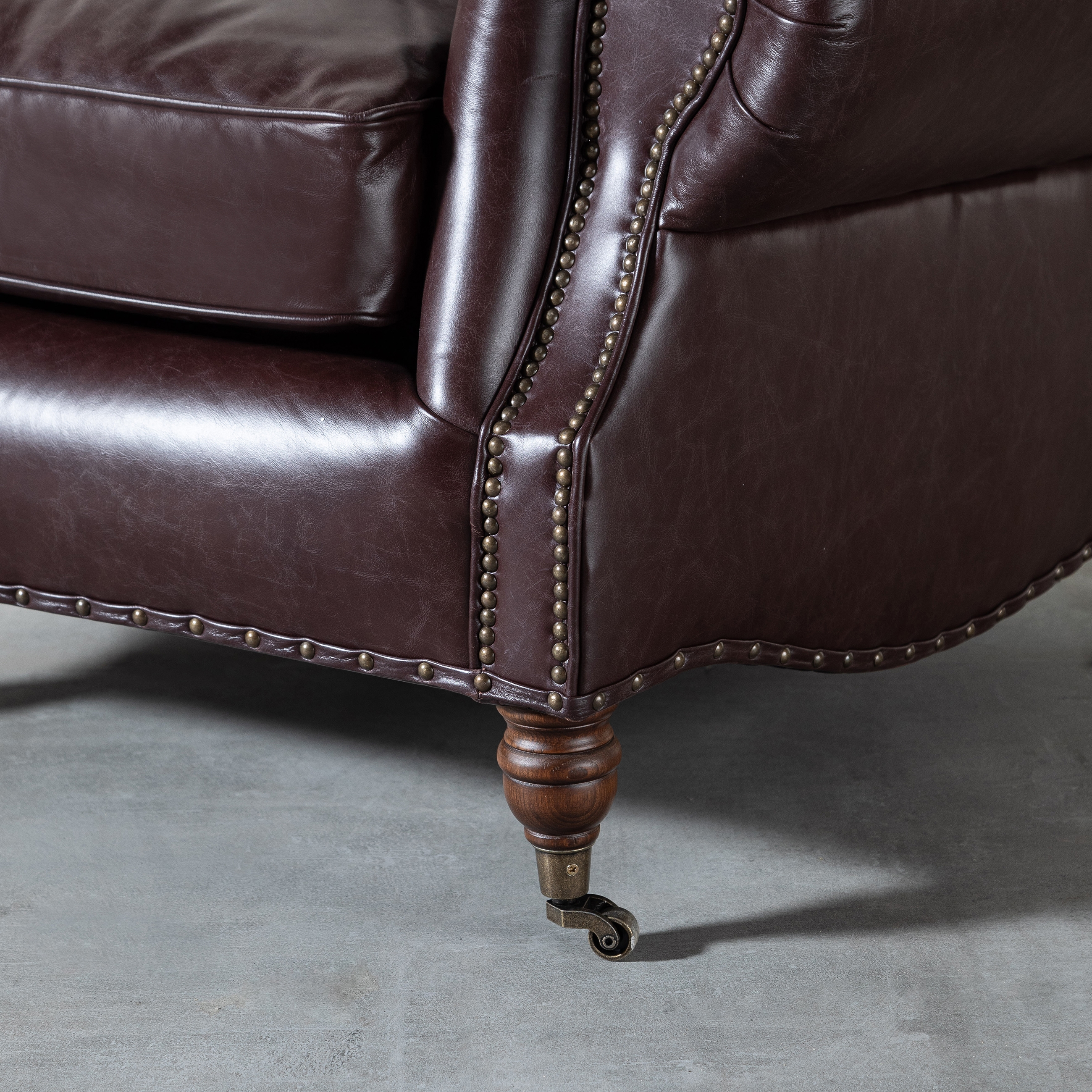 BALMORAL TEKLİ DERİ KOLTUK BIKER TAN