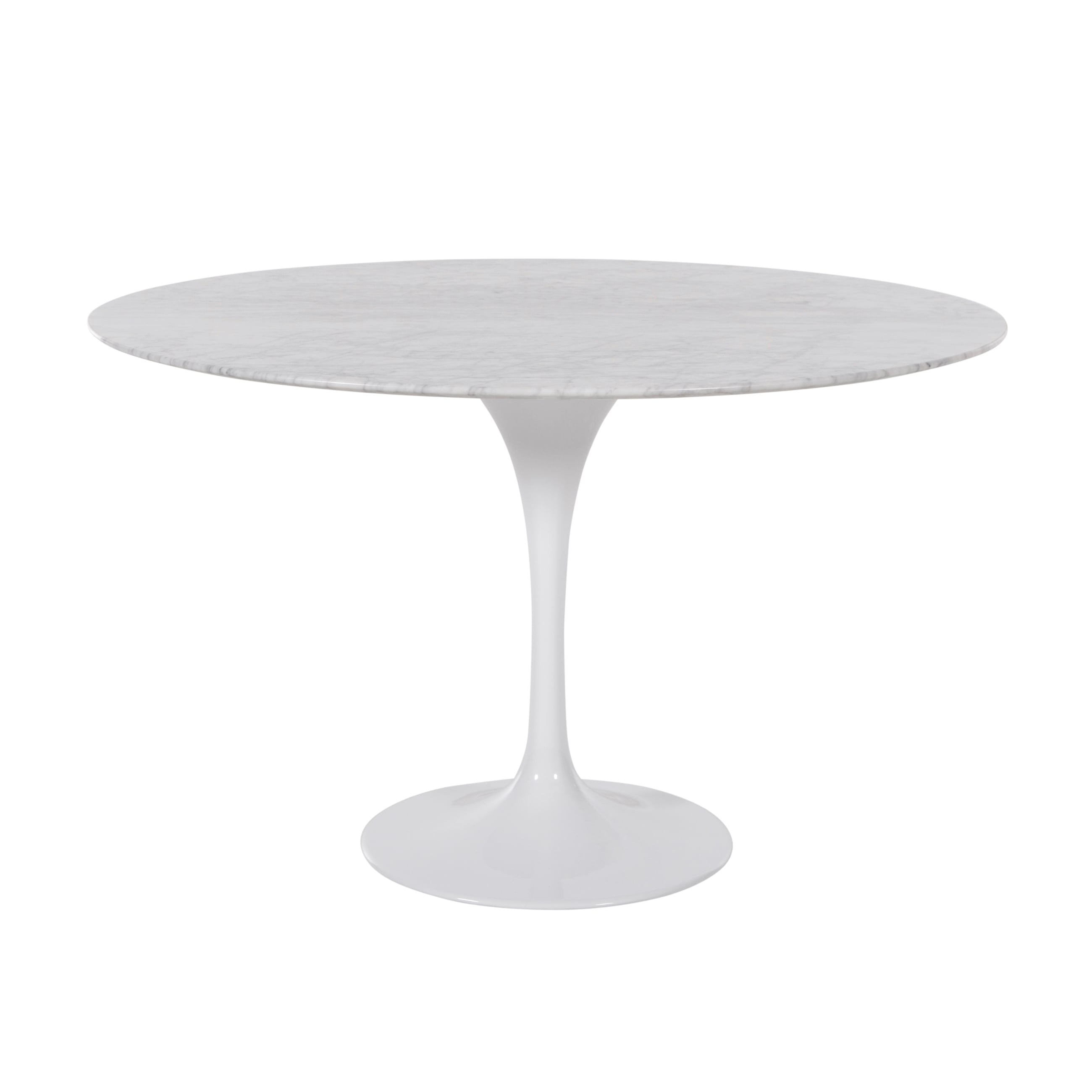 TULIPPO YUVARLAK MERMER MASA BEYAZ 120X120