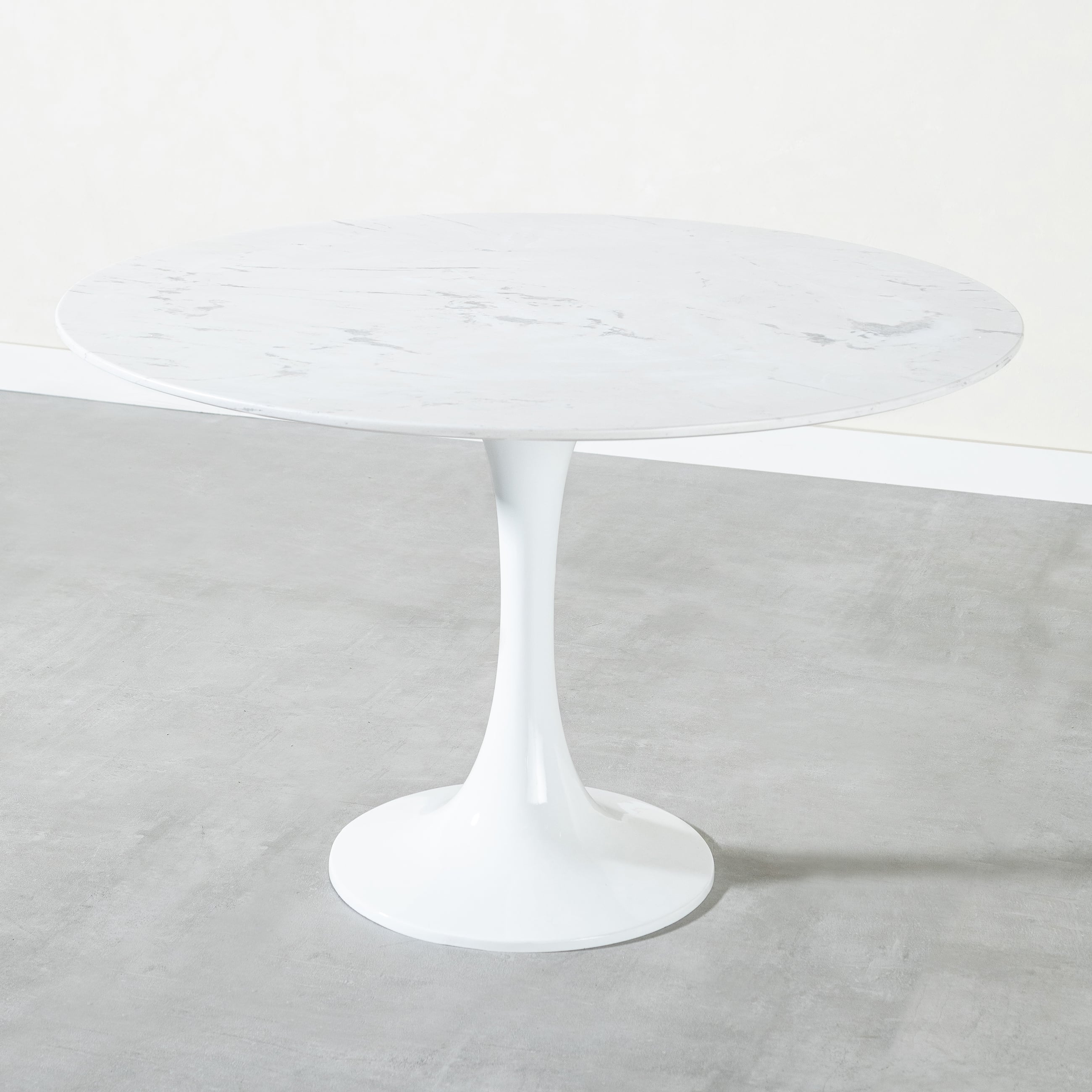 TULIPPO YUVARLAK MERMER MASA BEYAZ 120X120