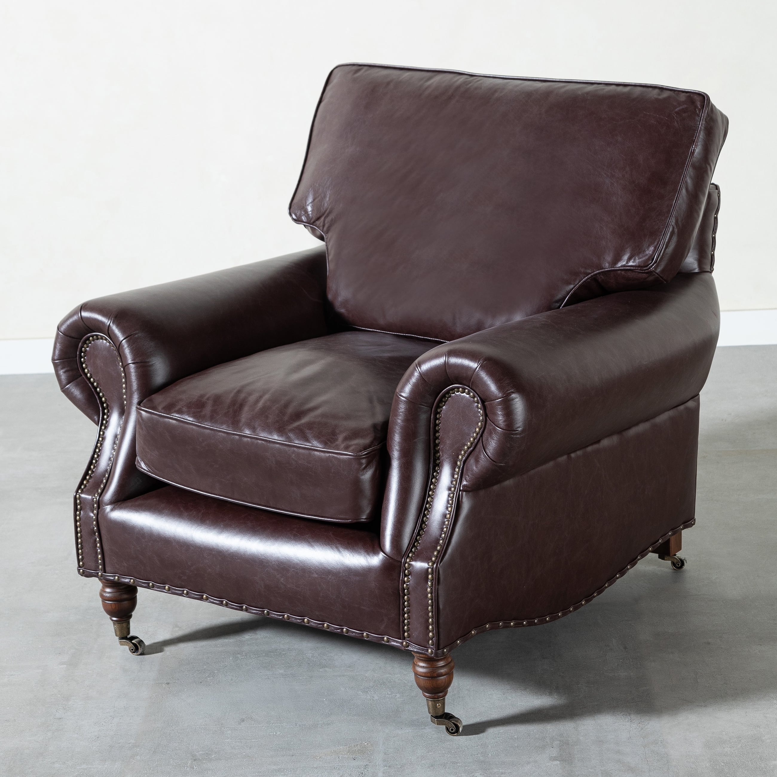 BALMORAL TEKLİ DERİ KOLTUK BIKER TAN