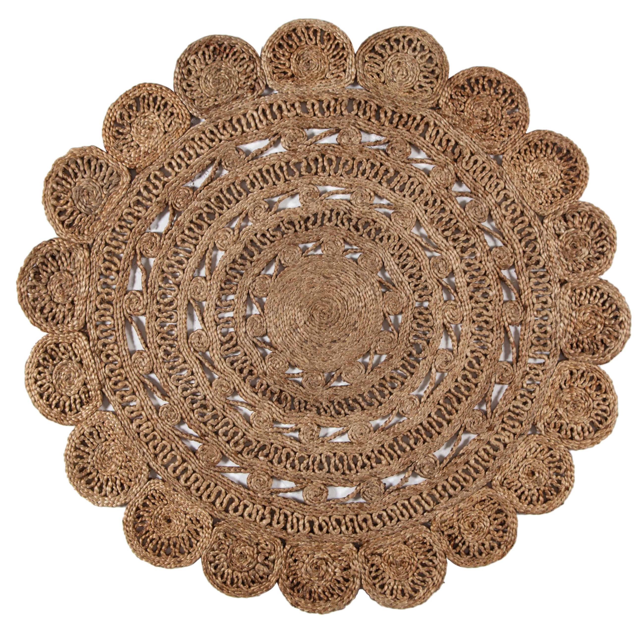 ALGA BEJA YUVARLAK JÜT YOLLUK BEJ 120CM