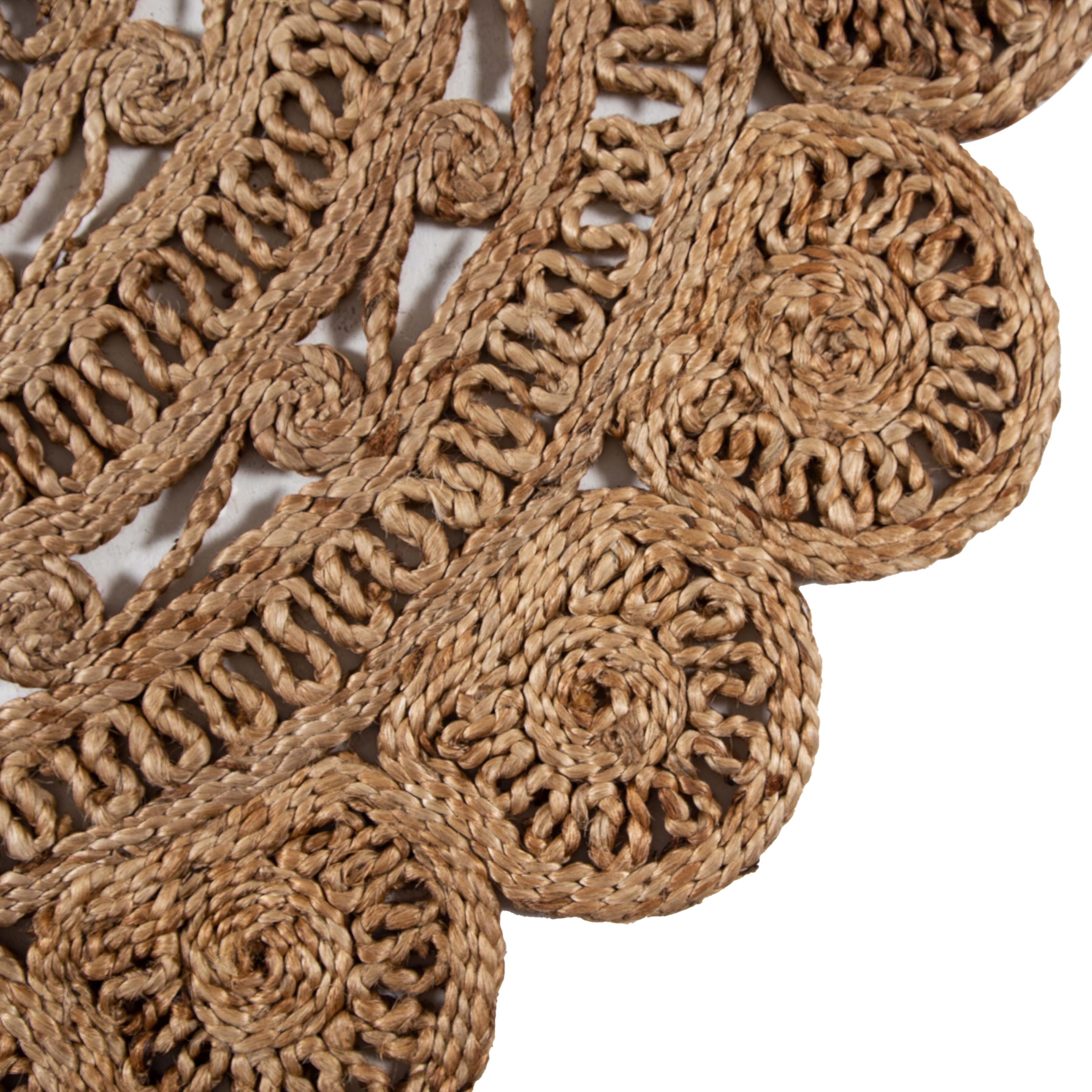 ALGA BEJA YUVARLAK JÜT YOLLUK BEJ 120CM