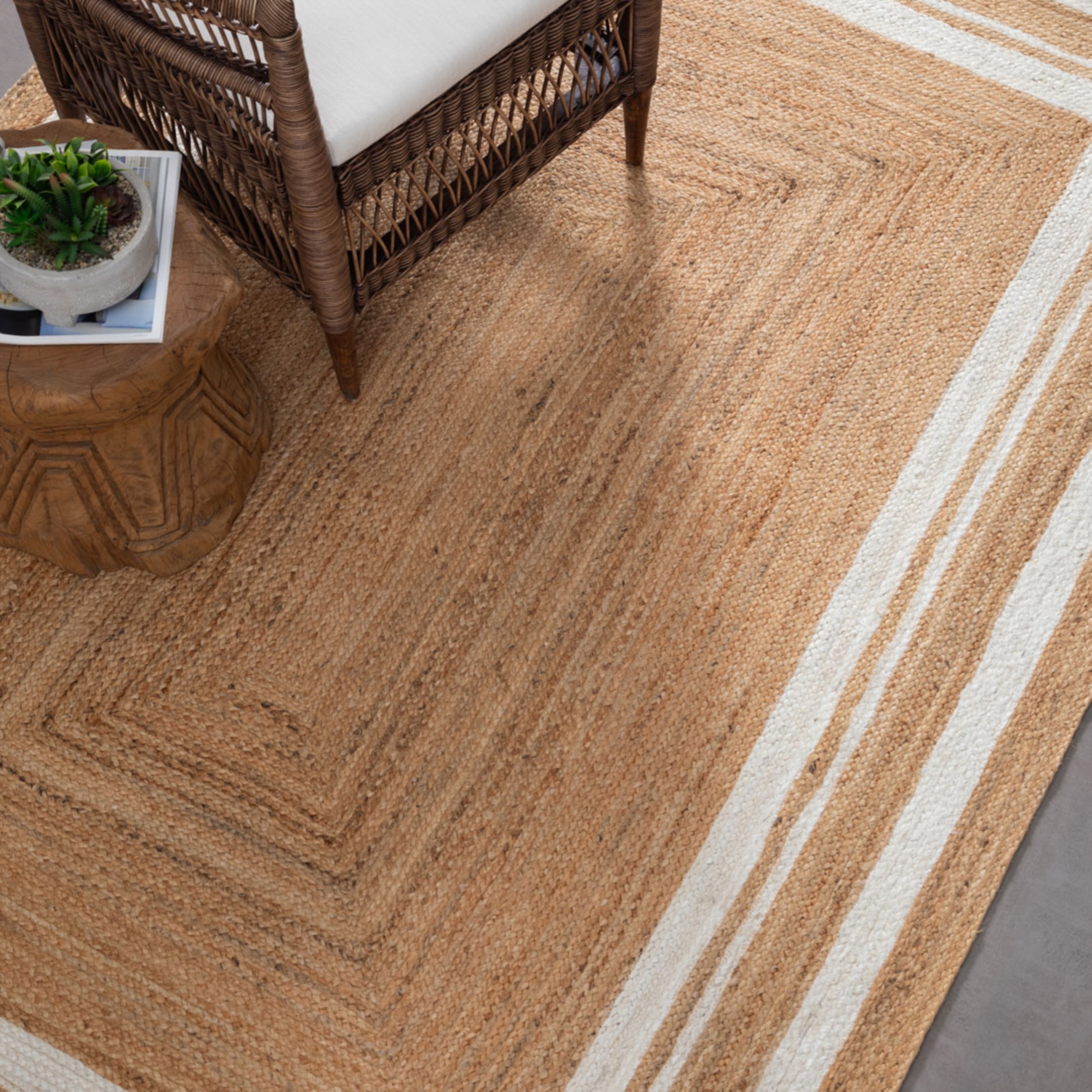 MAFRA BORDÜRLÜ JÜT HALI BEJ 120X180