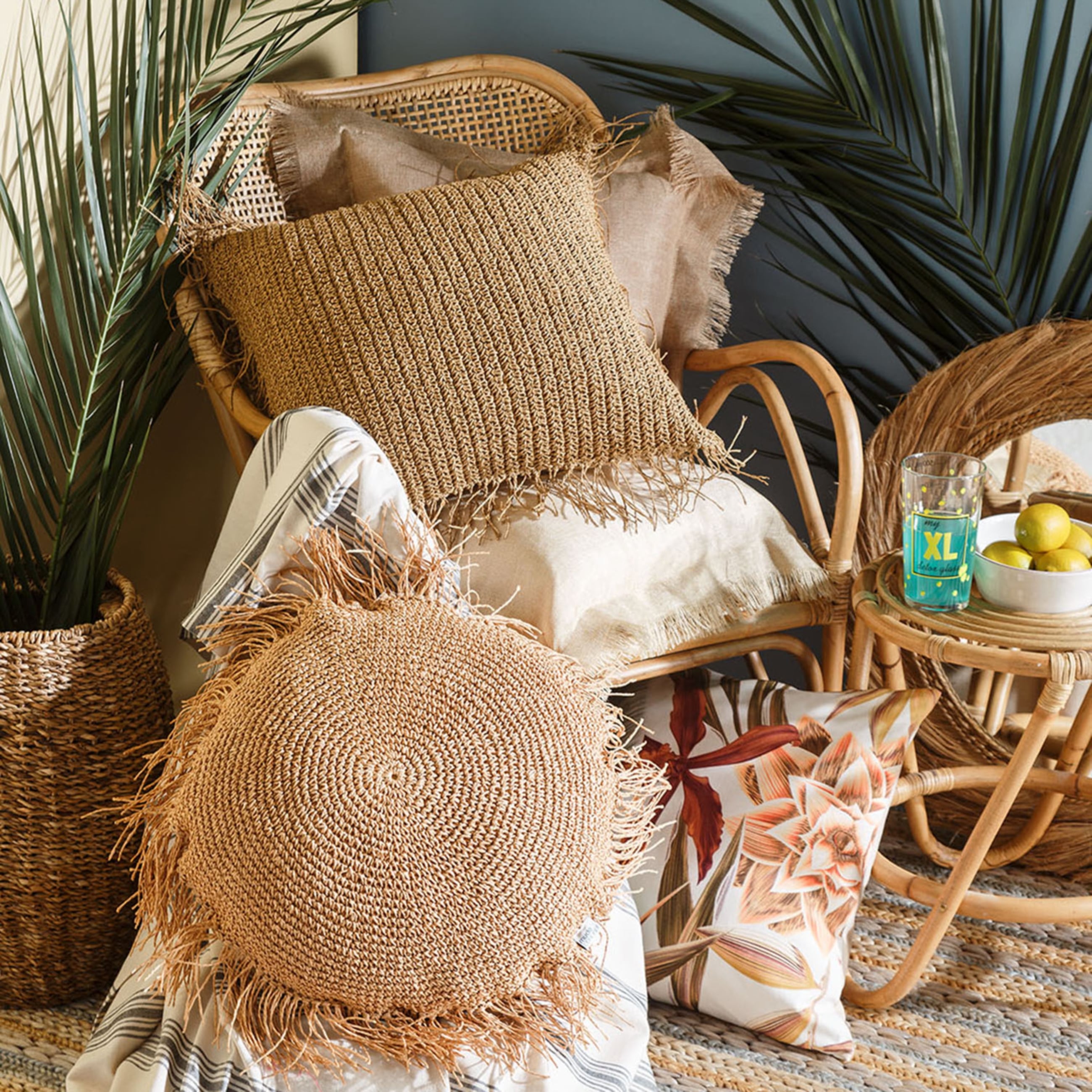 VALETTA TASSEL JÜT KIRLENT 50X50