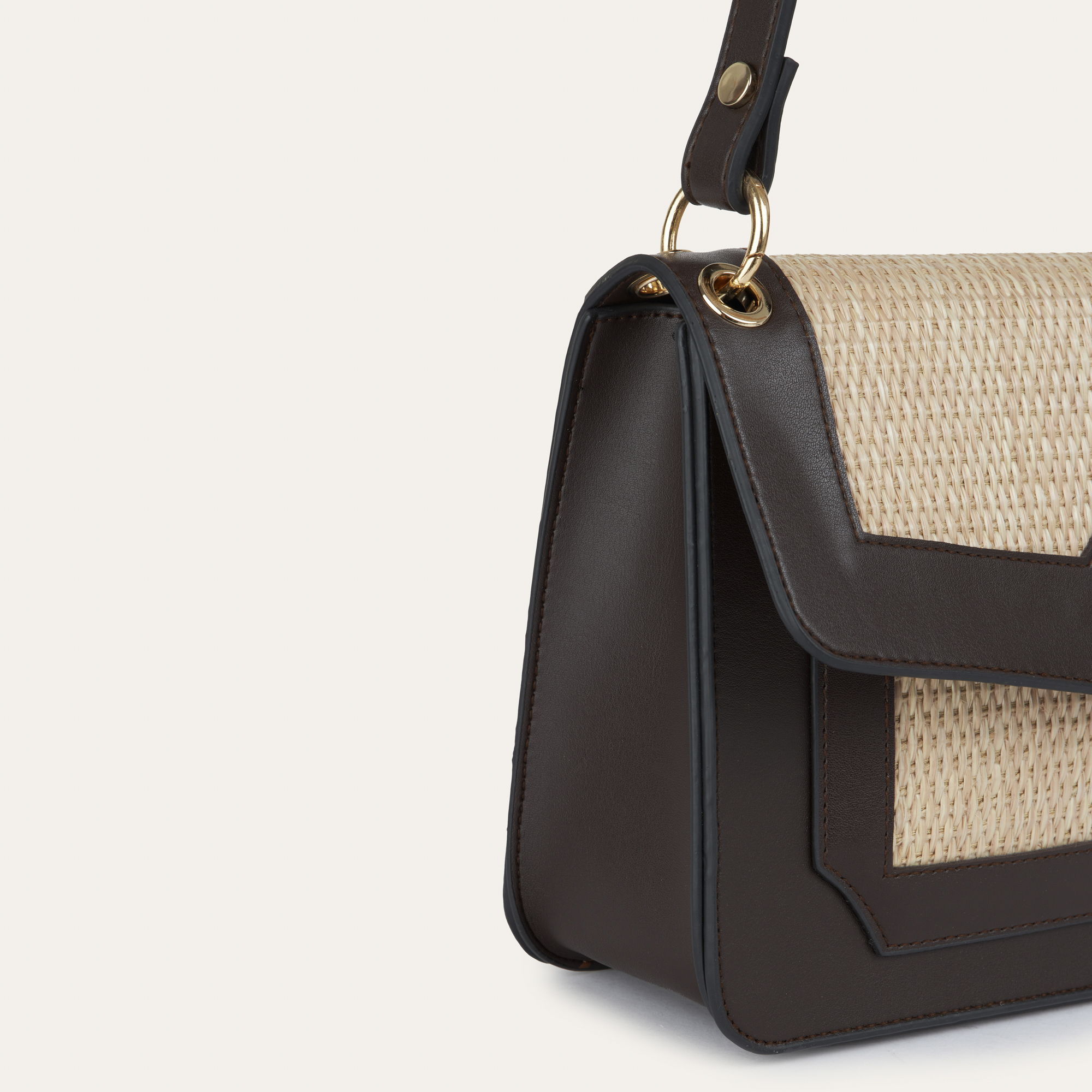 HASIR GÖRÜNÜMLÜ OMUZ ÇANTASI