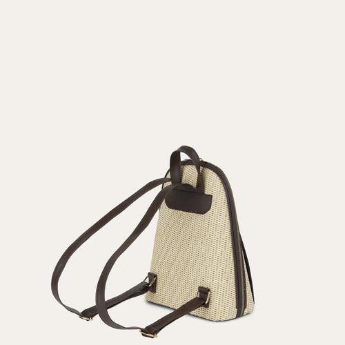  HASIR DETAYLI SIRT ÇANTASI