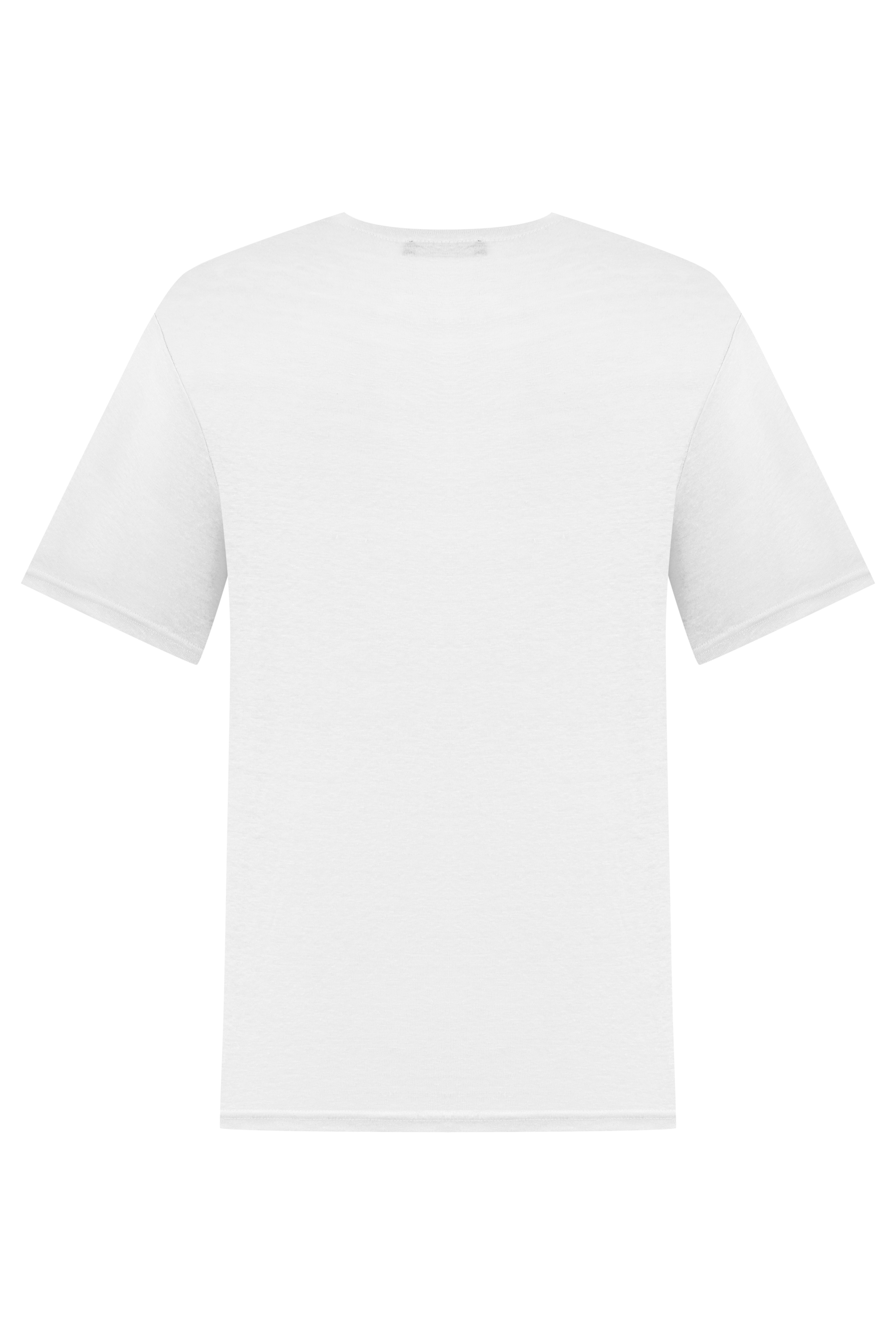 PAMUKLU BİSİKLET YAKA KISA KOLLU T-SHIRT