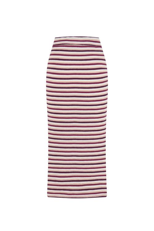  ÇİZGİLİ MİDİ ETEK