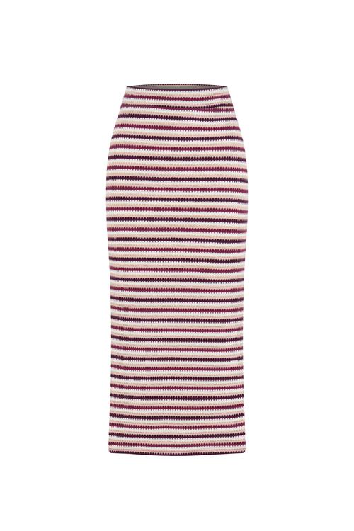  ÇİZGİLİ MİDİ ETEK