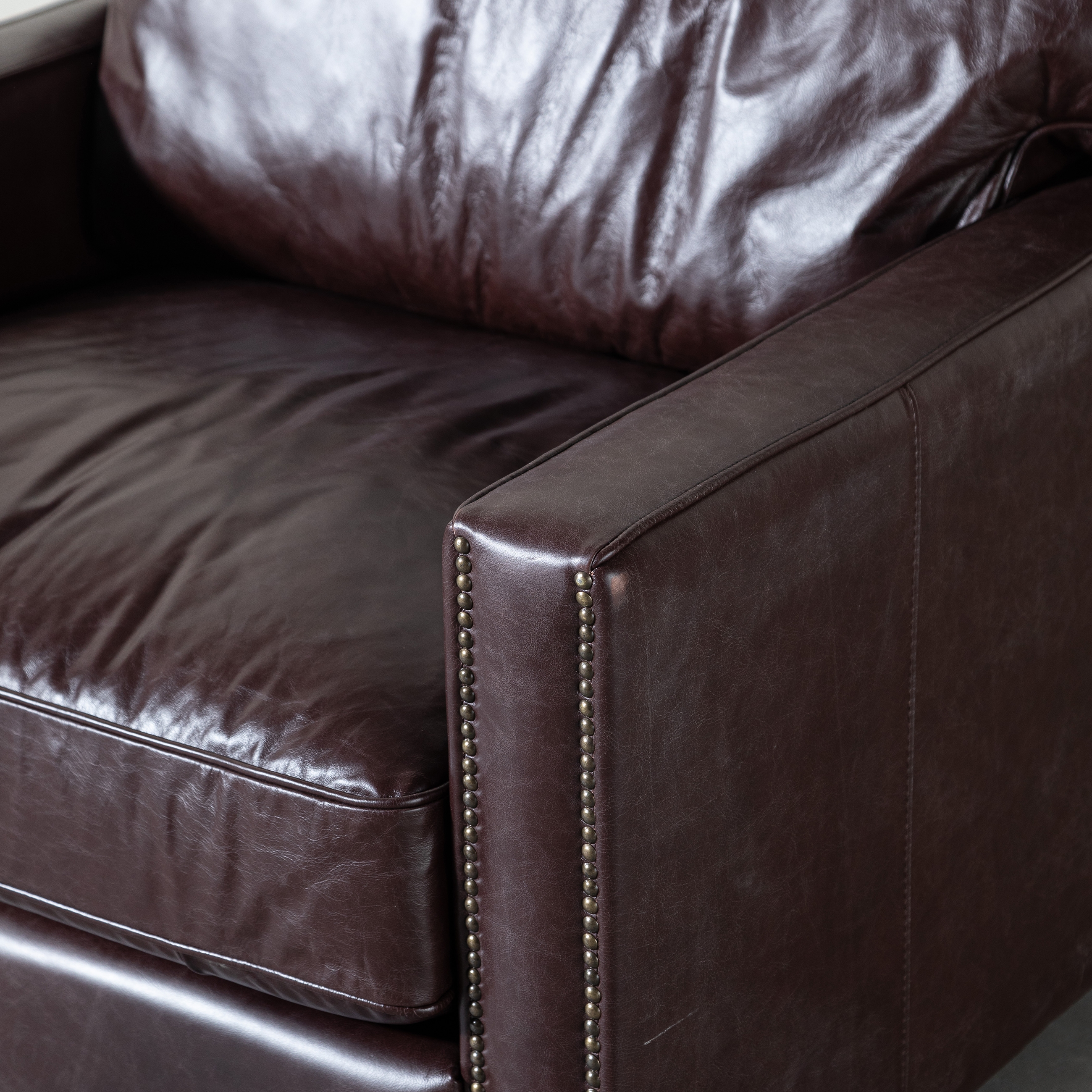 WILLIAM TEKLİ DERİ KOLTUK BIKER TAN