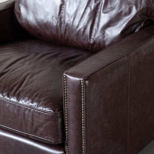  WILLIAM TEKLİ DERİ KOLTUK BIKER TAN