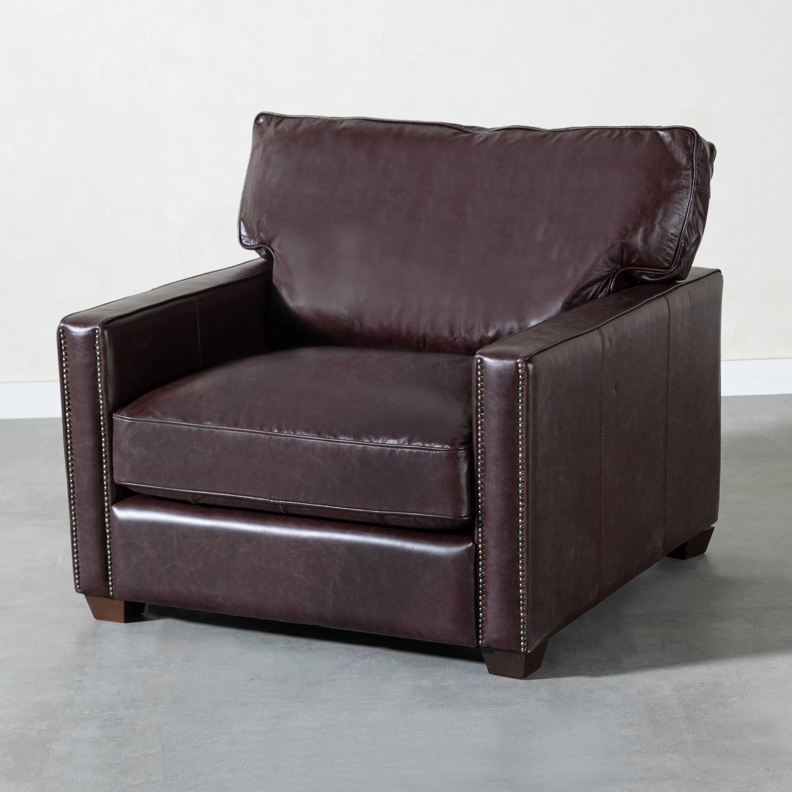 WILLIAM TEKLİ DERİ KOLTUK BIKER TAN