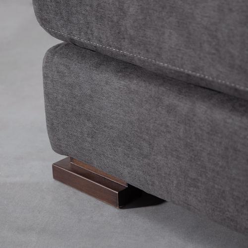  CAPRI AHŞAP AYAK PUF ANTRASİT