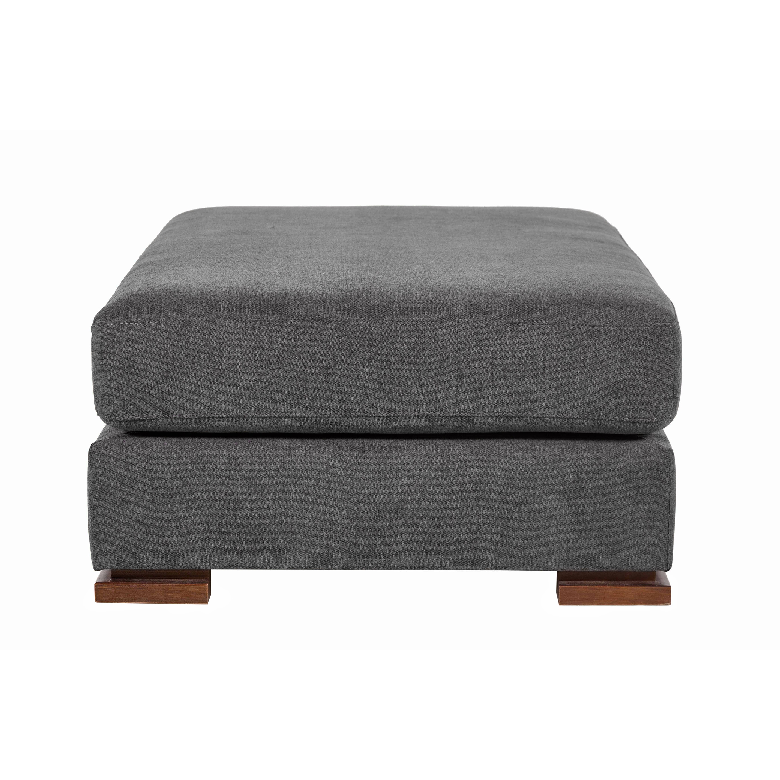 CAPRI AHŞAP AYAK PUF ANTRASİT