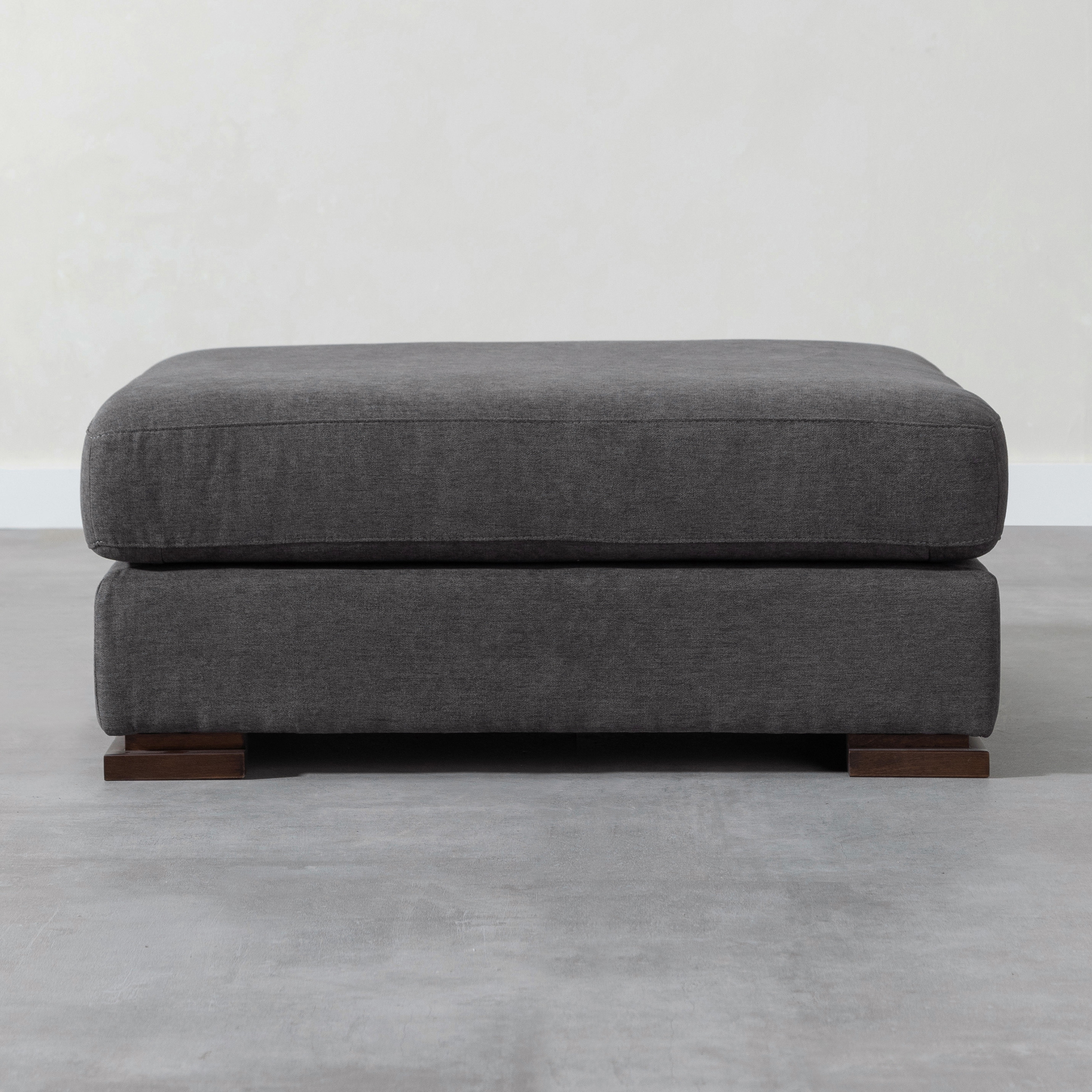 CAPRI AHŞAP AYAK PUF ANTRASİT