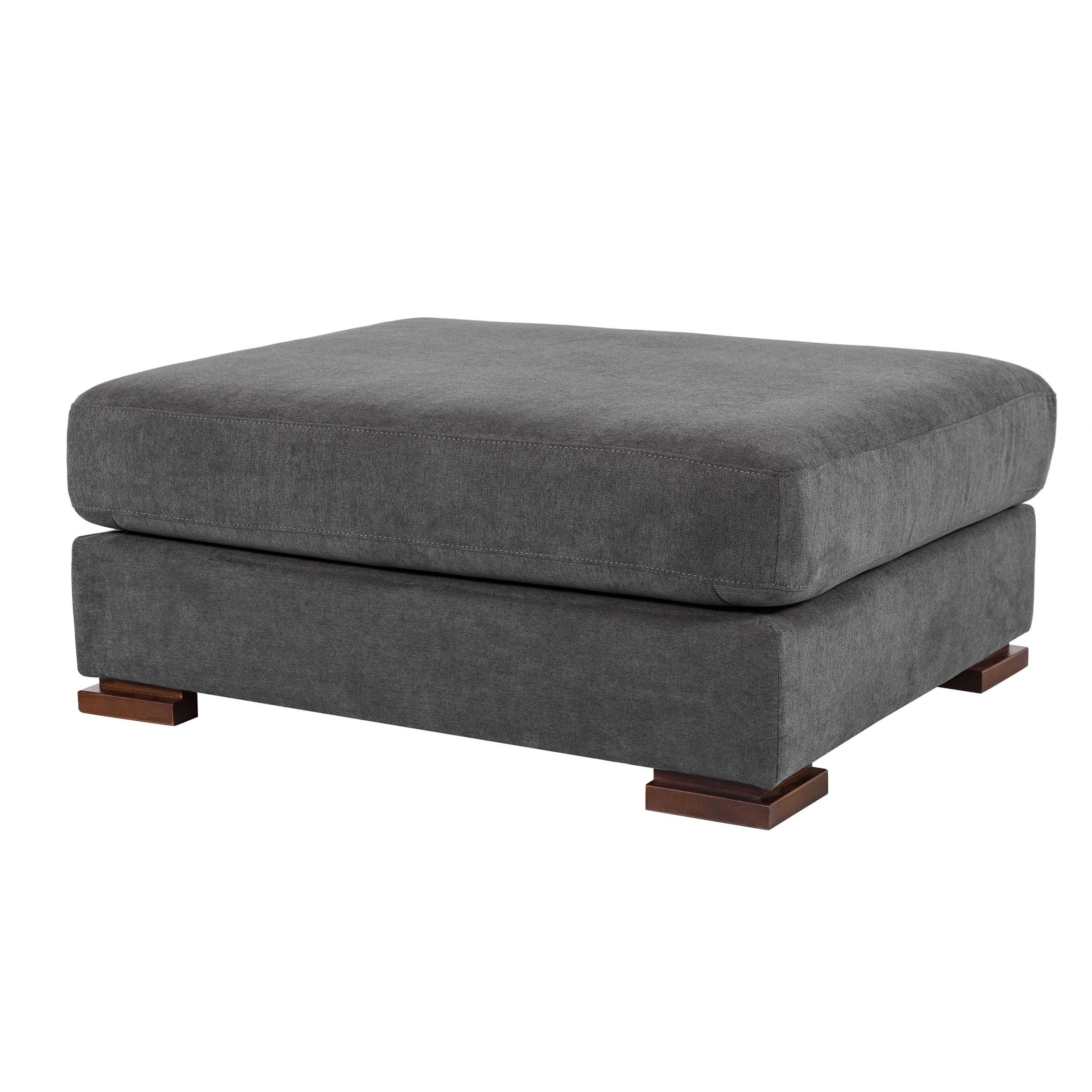 CAPRI AHŞAP AYAK PUF ANTRASİT