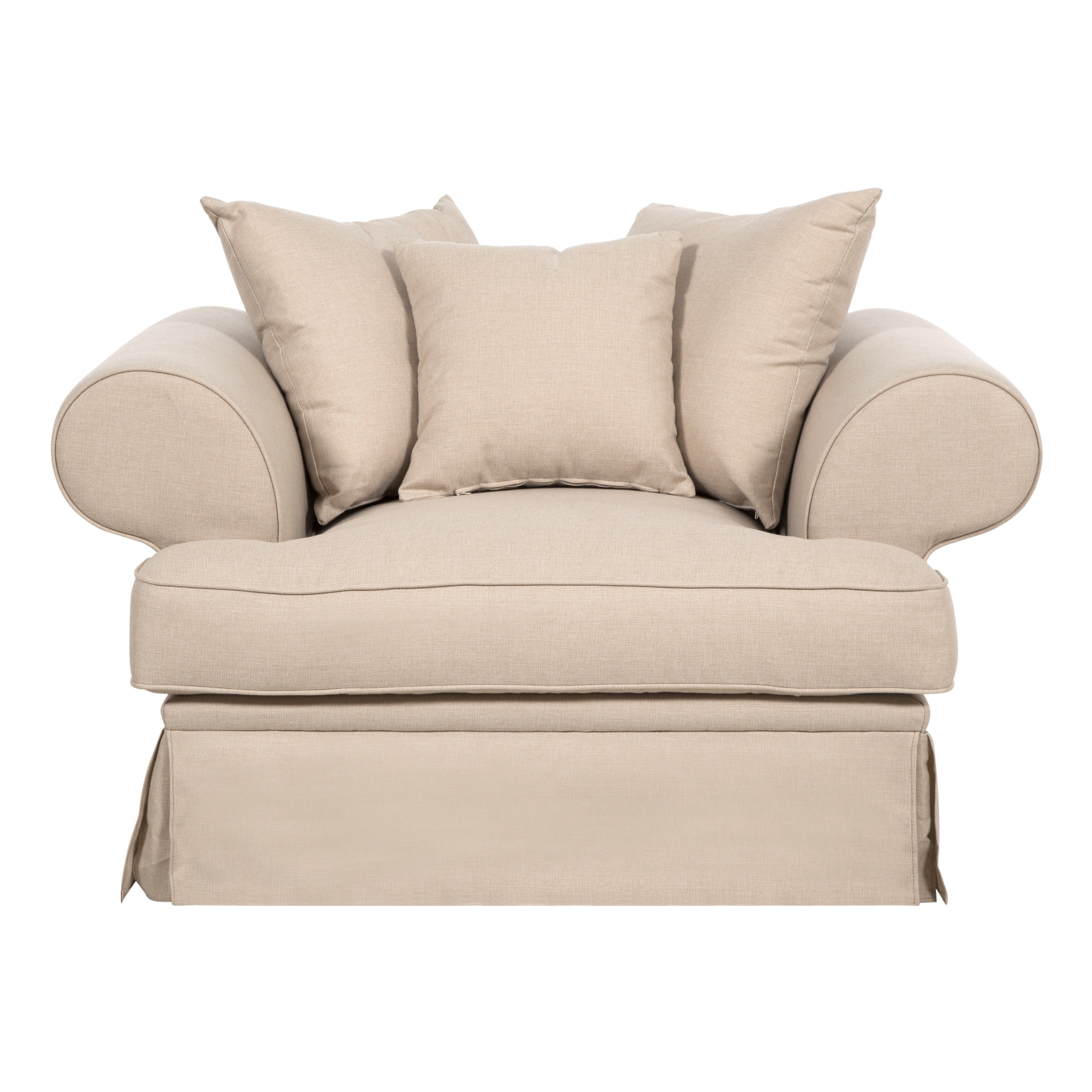 BIRMINGHAM EKRU TEKLİ KOLTUK