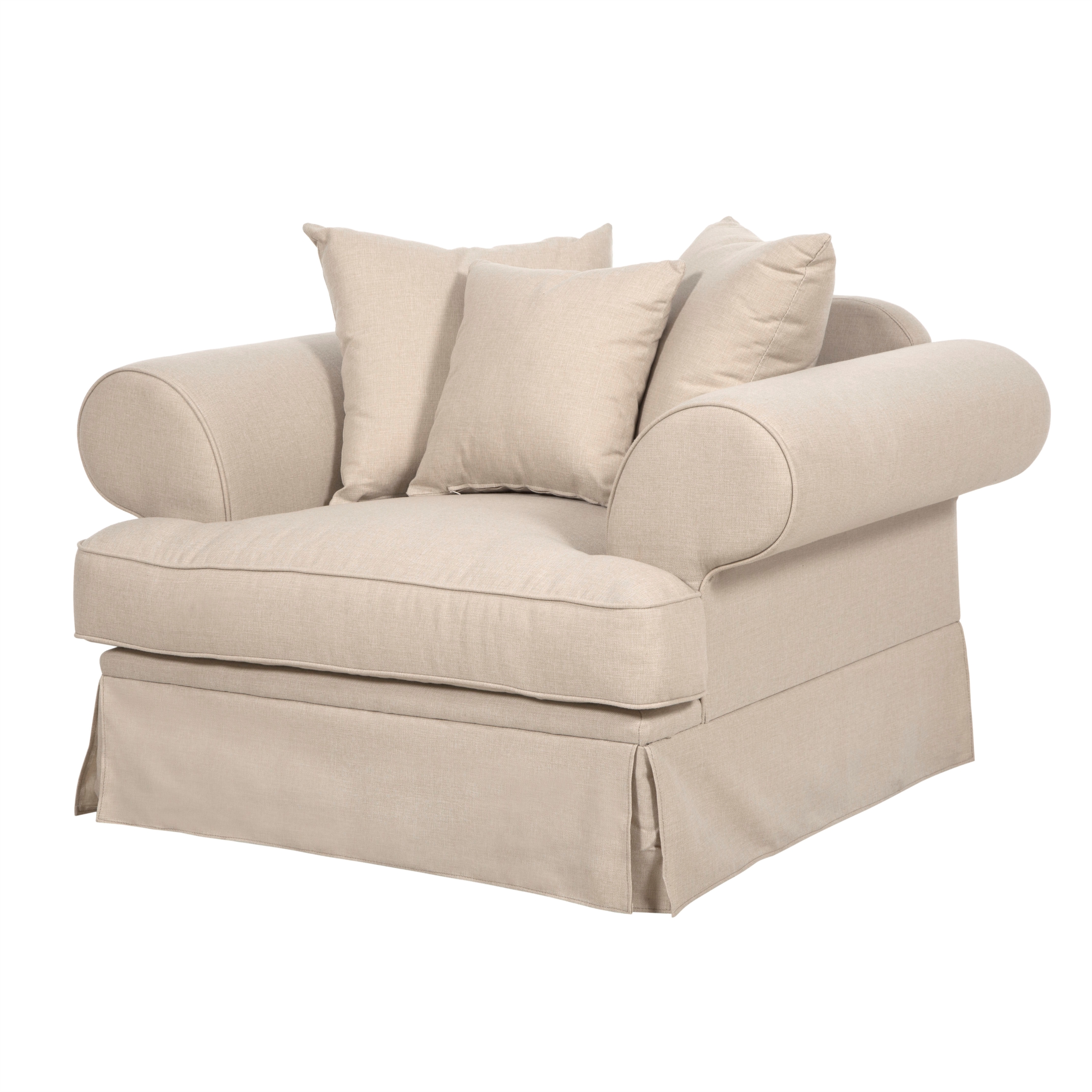 BIRMINGHAM EKRU TEKLİ KOLTUK