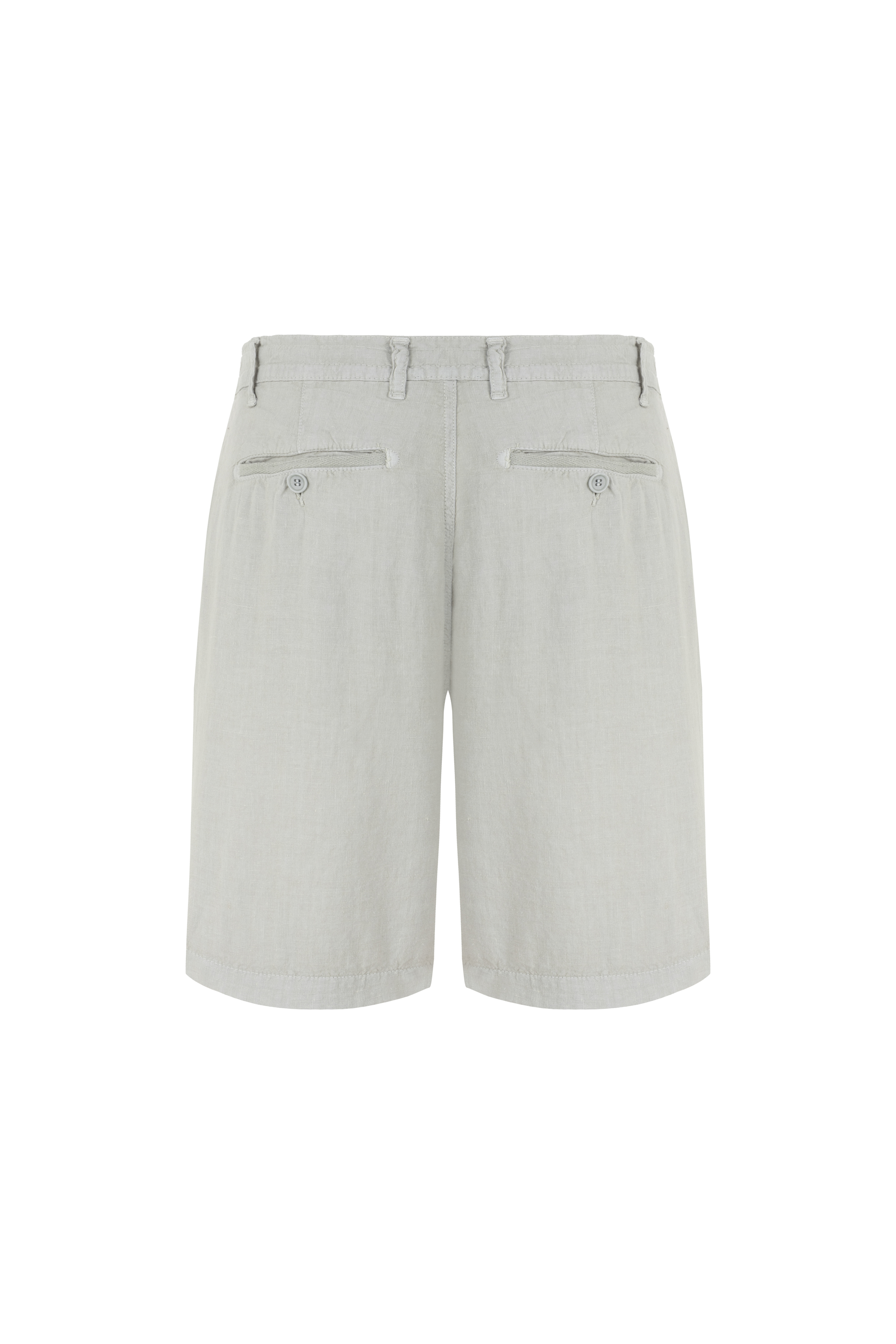 STRAIGHT FIT KETEN ŞORT