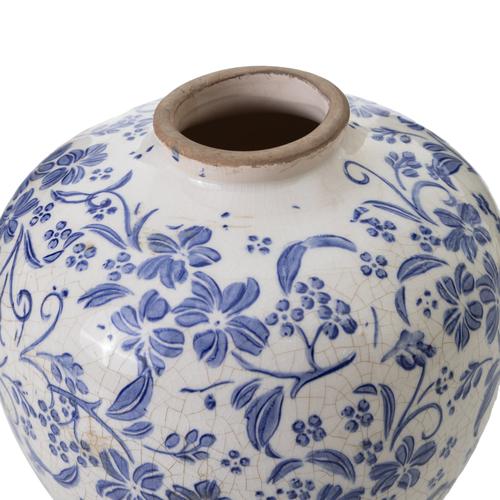  BLUE FLOWERS  VAZO 20X20X23 CM