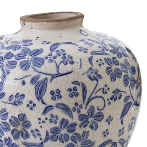  BLUE FLOWERS  VAZO 20X20X23 CM