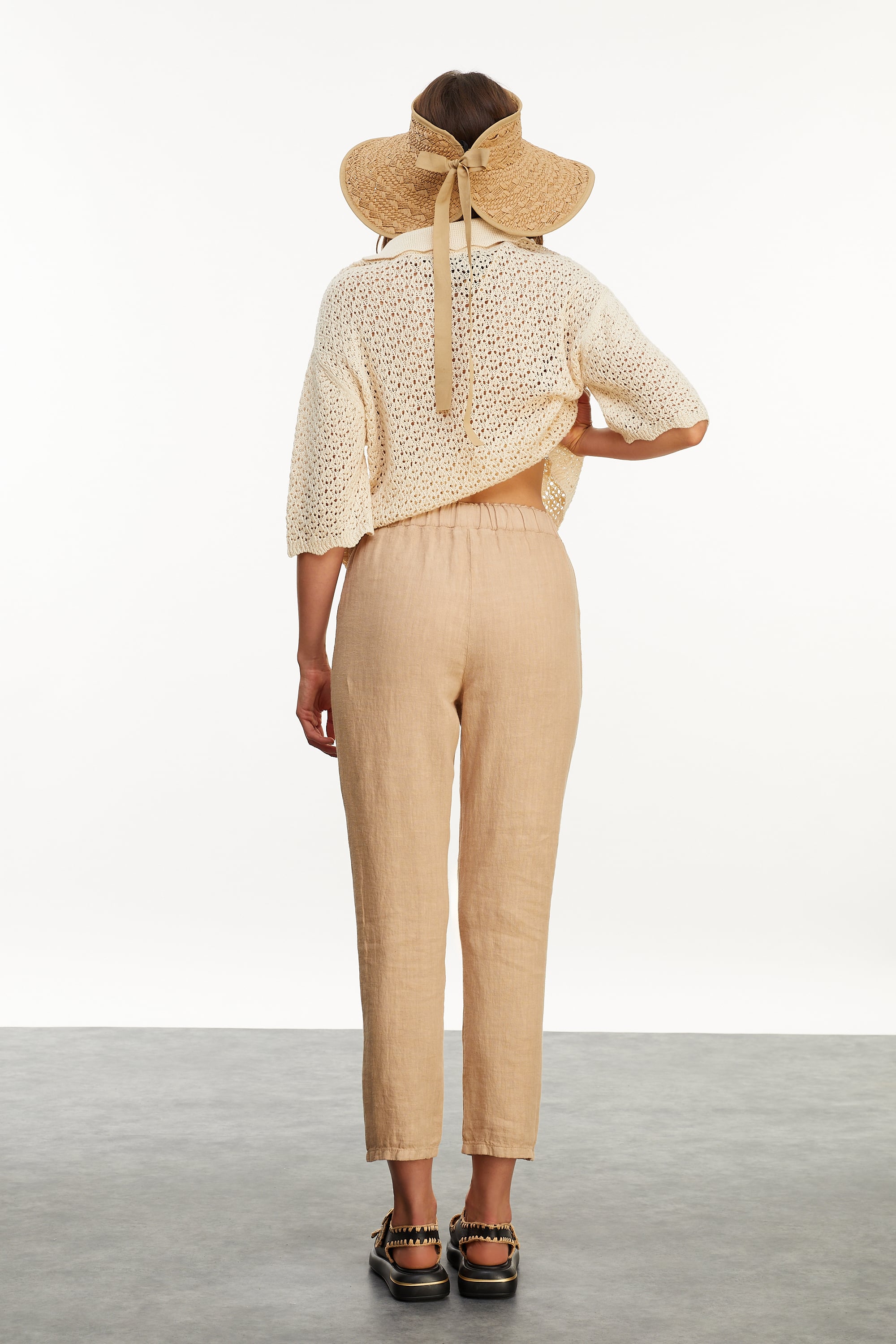 HAVUÇ KESİM KETEN PANTOLON