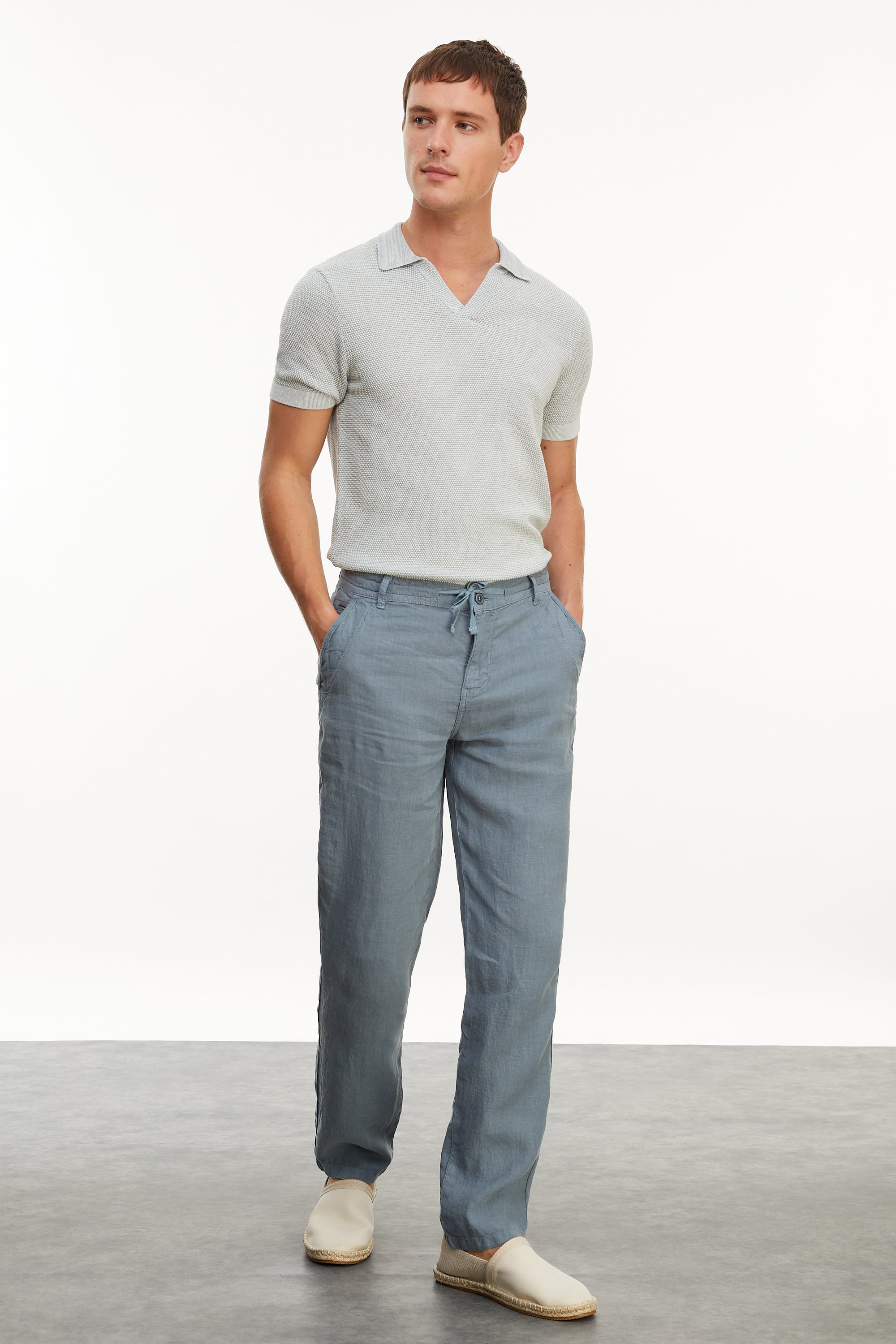 DOKULU POLO YAKA KISA KOLLU TRİKO