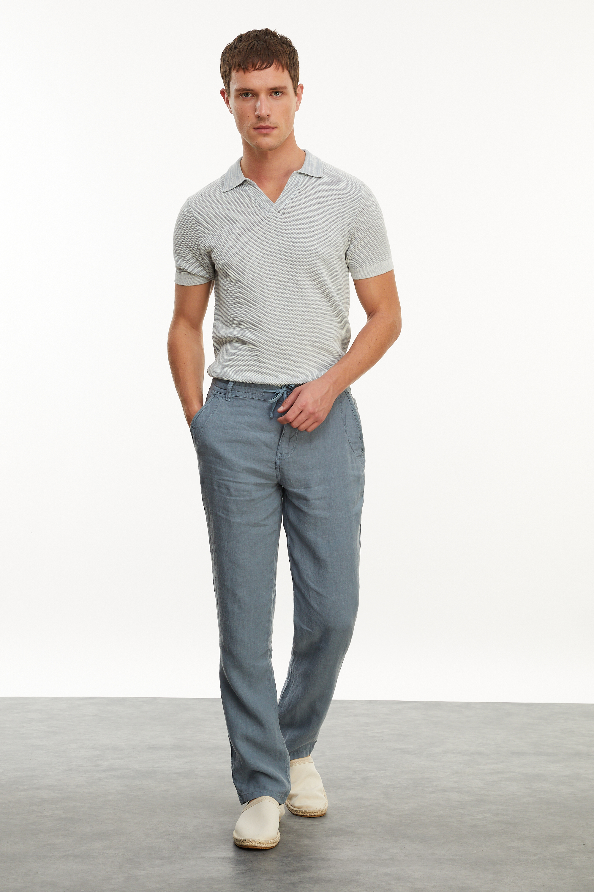 DOKULU POLO YAKA KISA KOLLU TRİKO