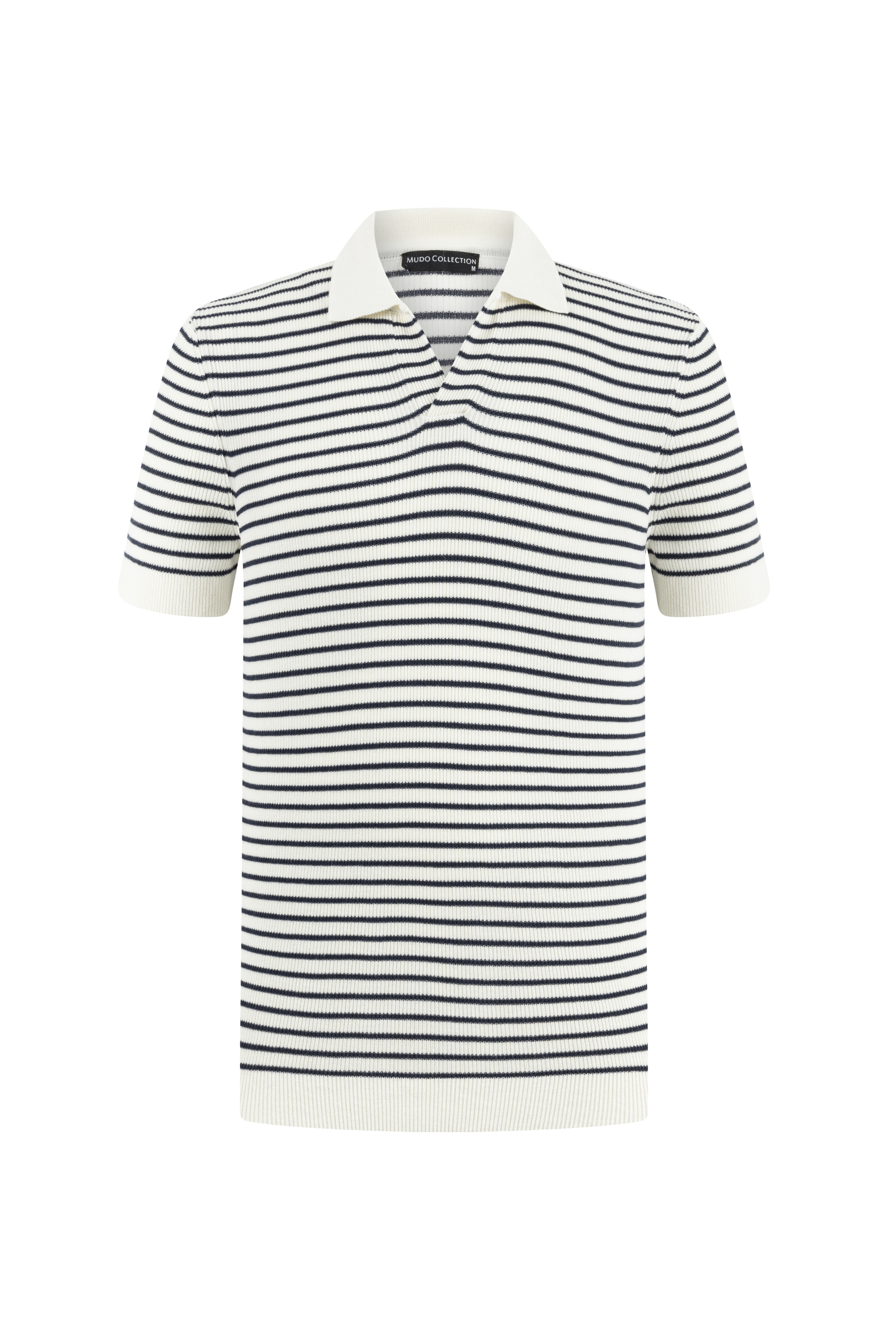 ÇİZGİLİ POLO YAKA KISA KOLLU TRİKO