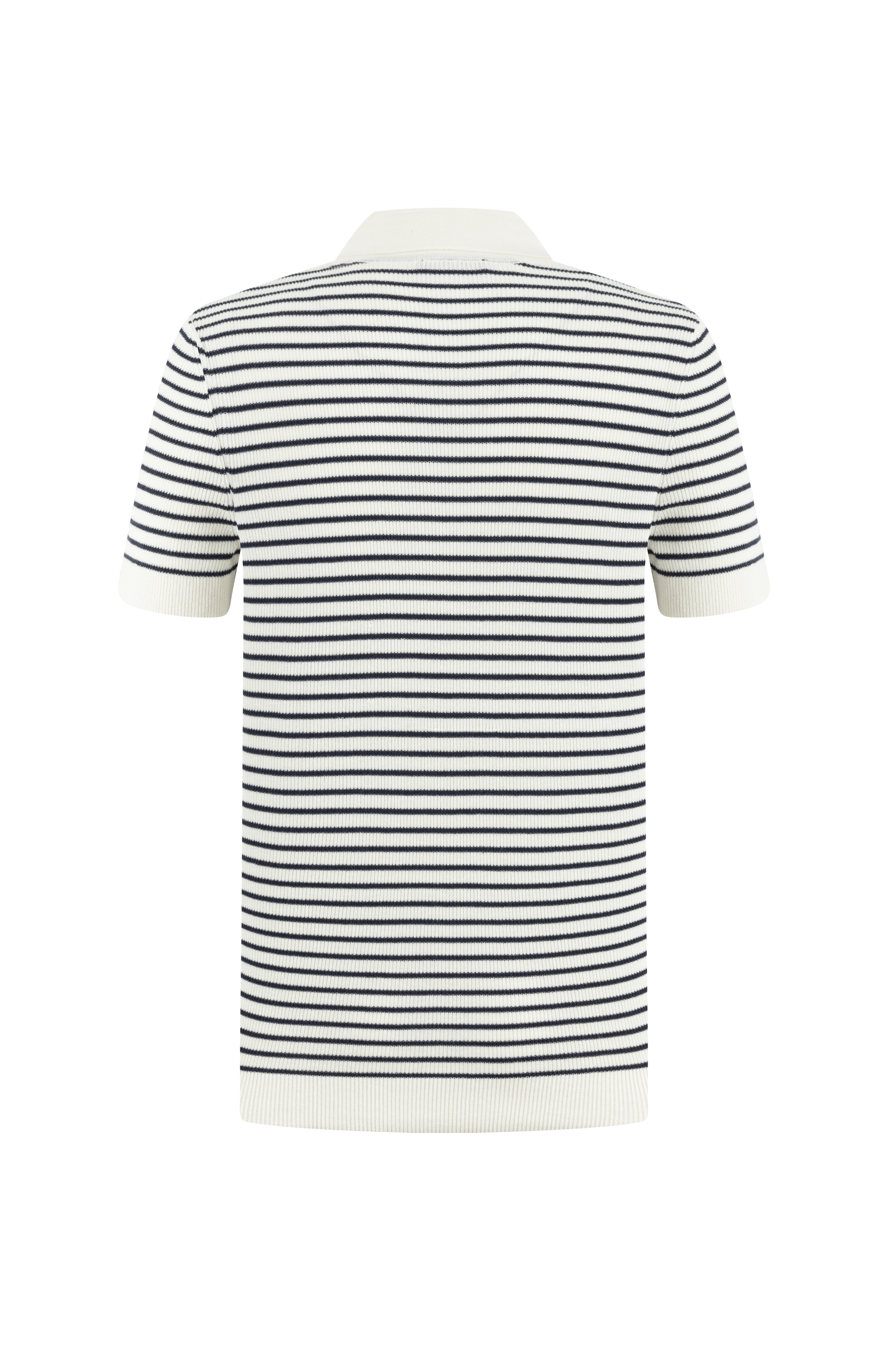 ÇİZGİLİ POLO YAKA KISA KOLLU TRİKO